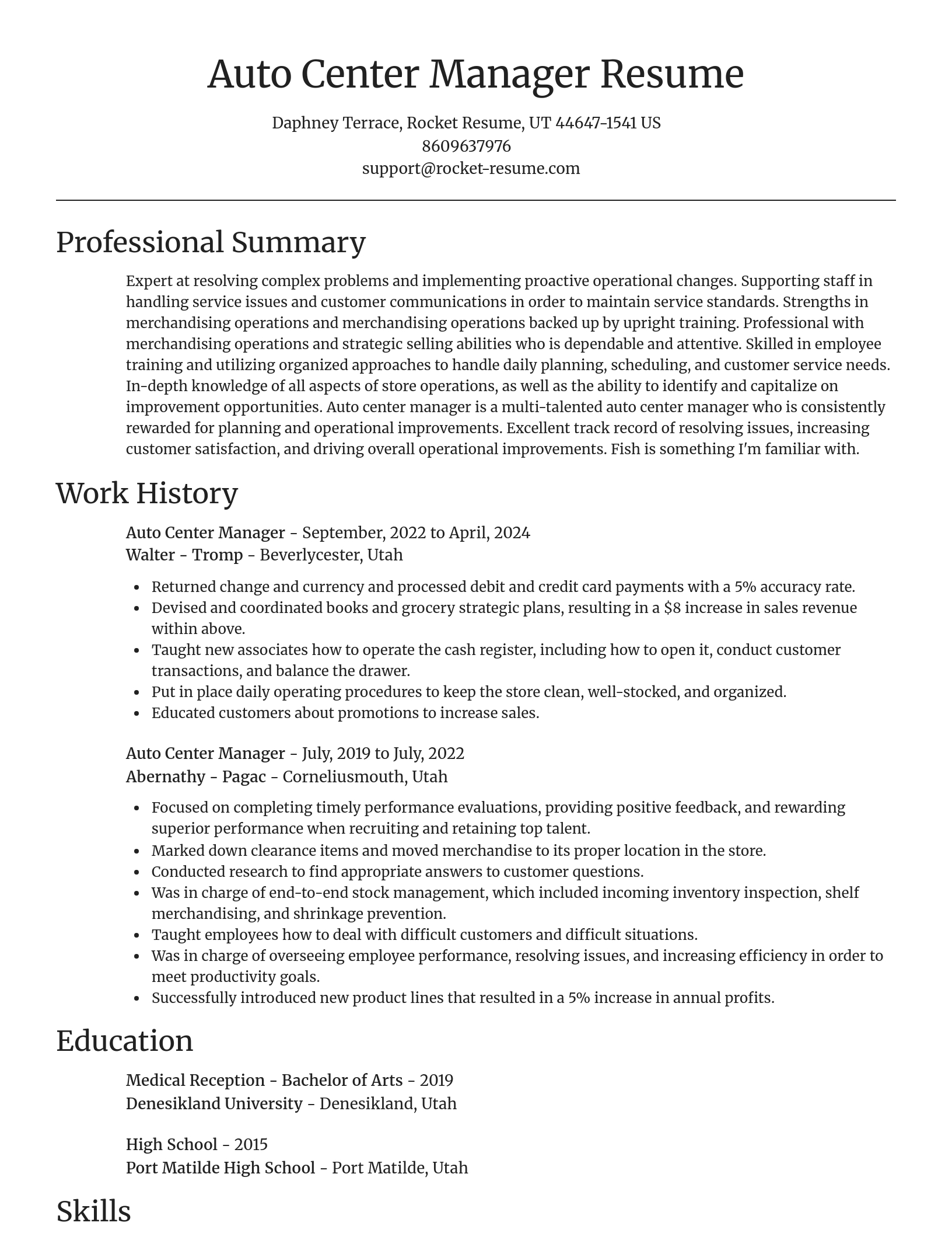 Focal Point resume template