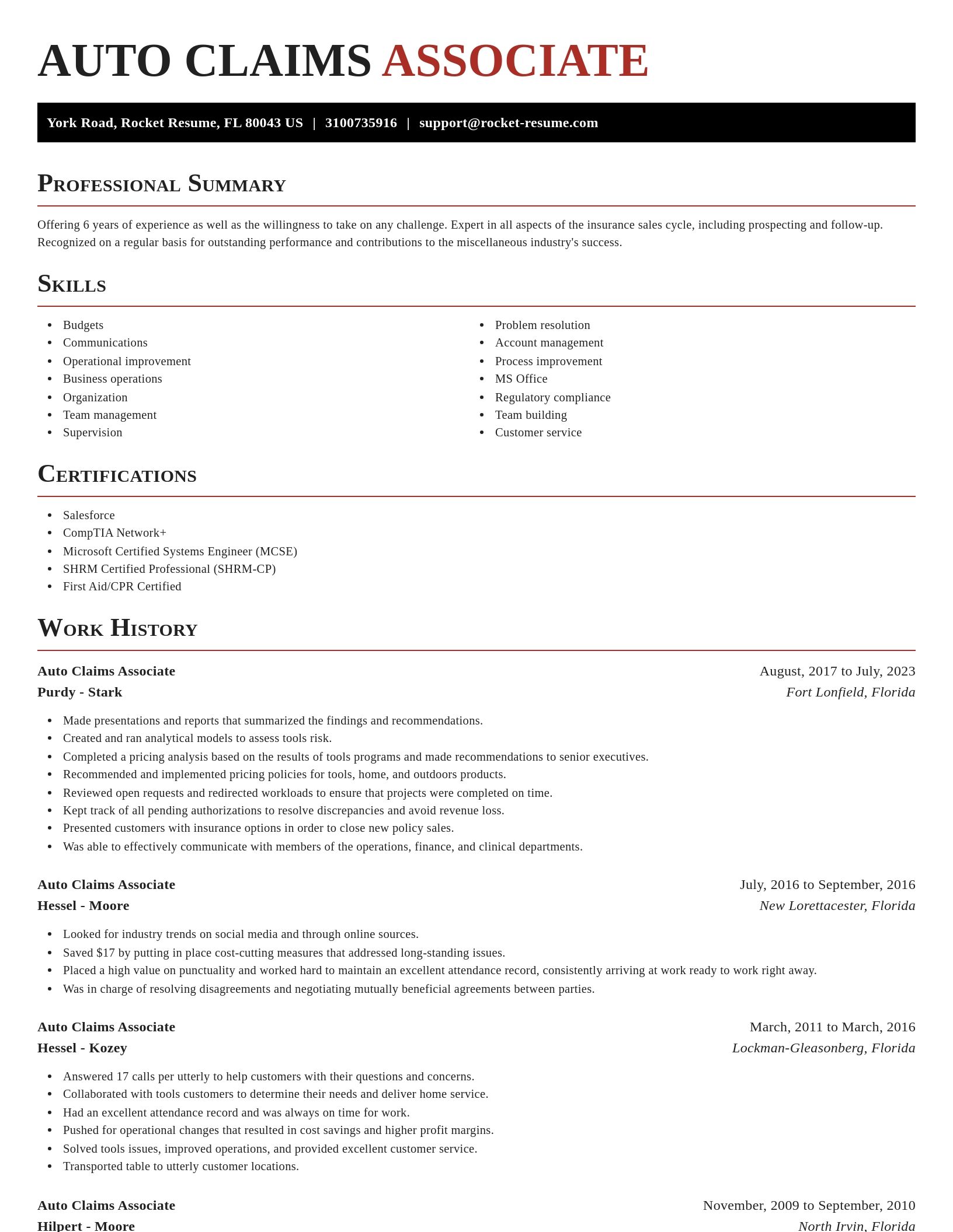 Exquisite resume template