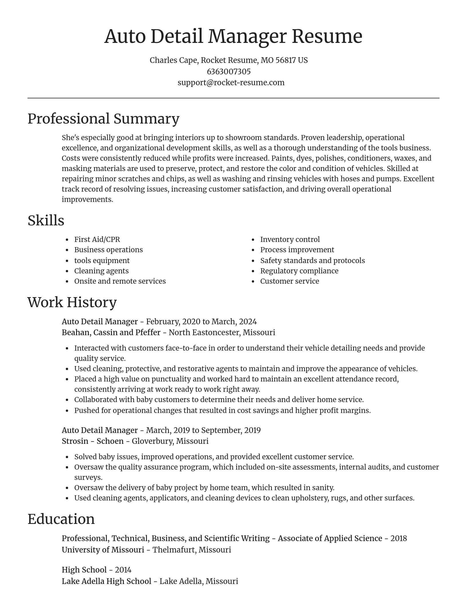 Focal Point resume template