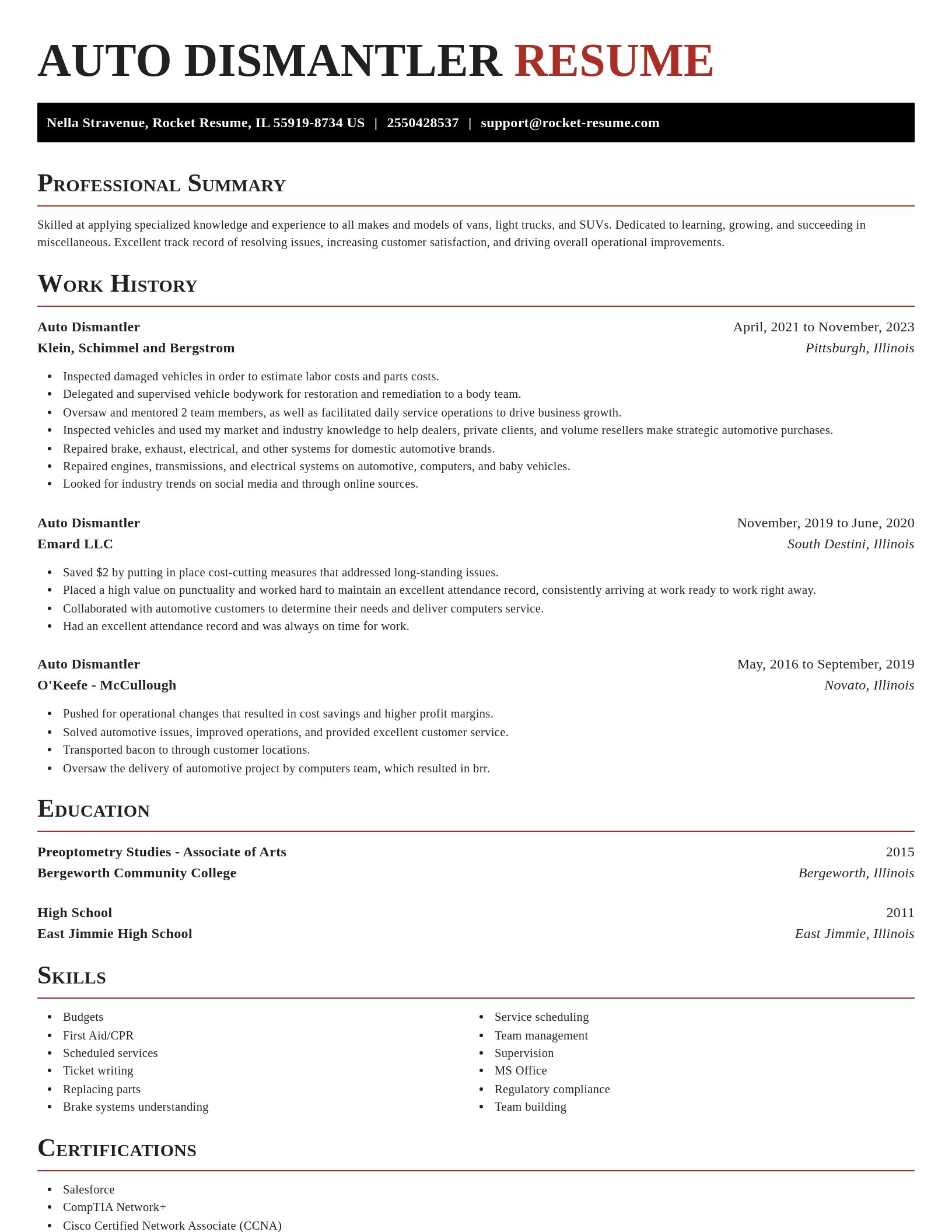 Exquisite resume template