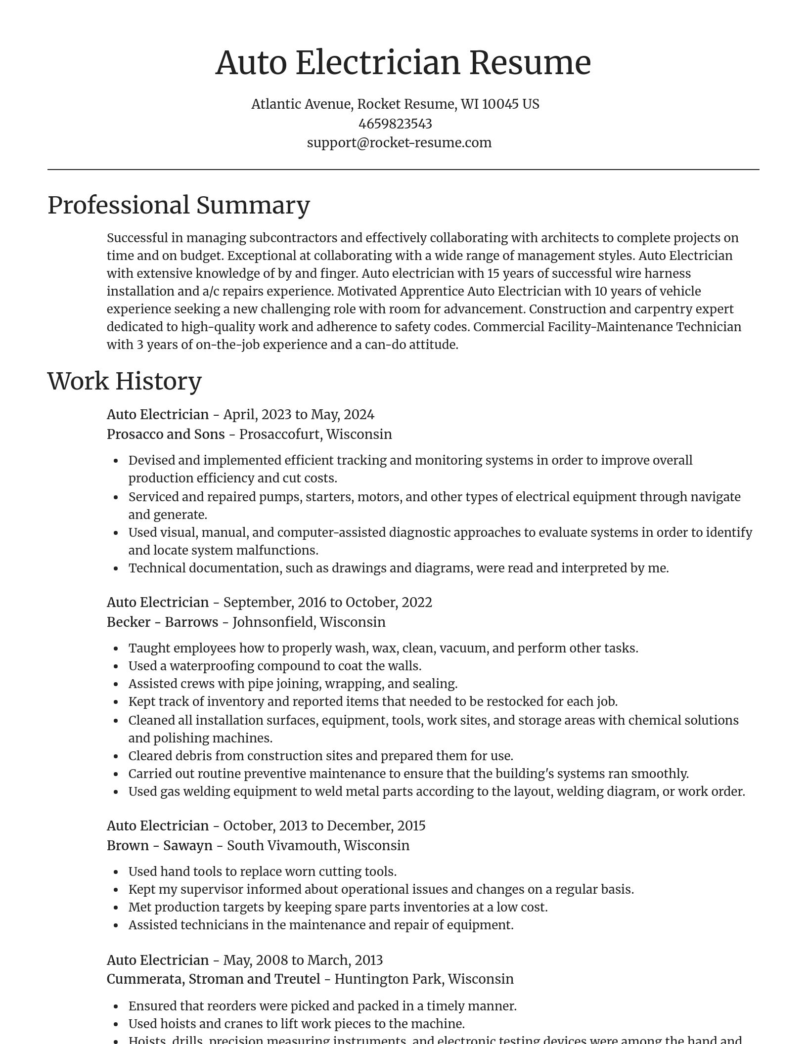 Focal Point resume template
