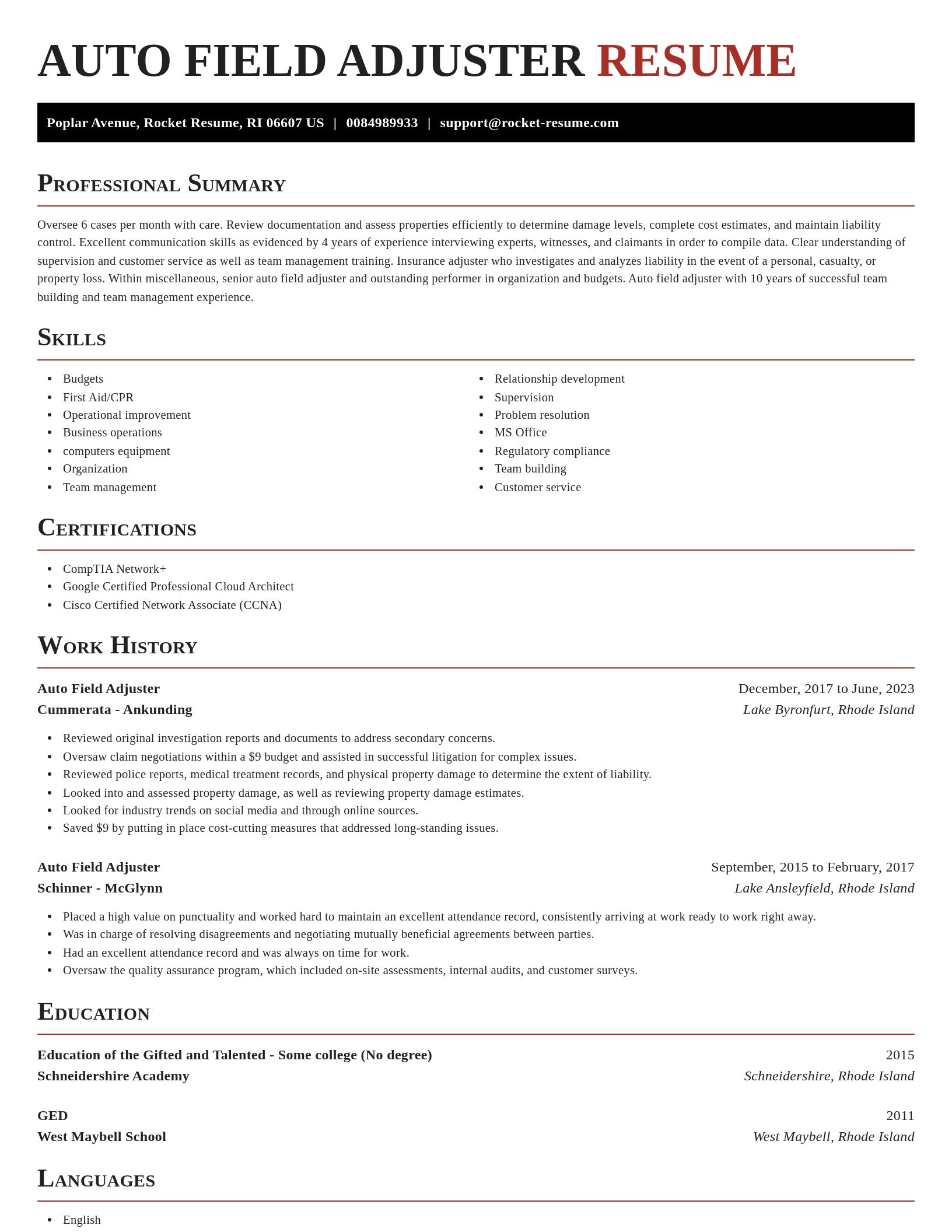 Exquisite resume template