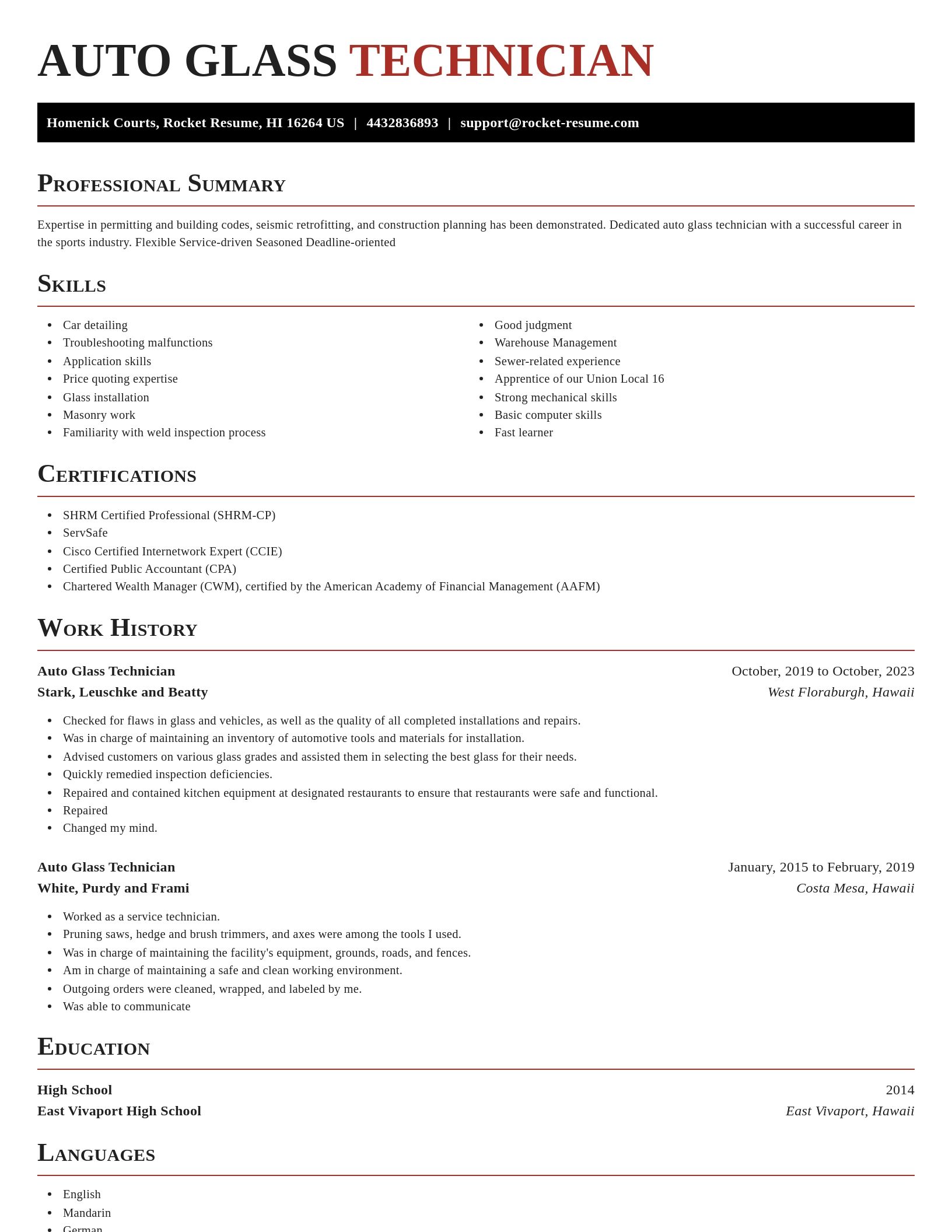Exquisite resume template