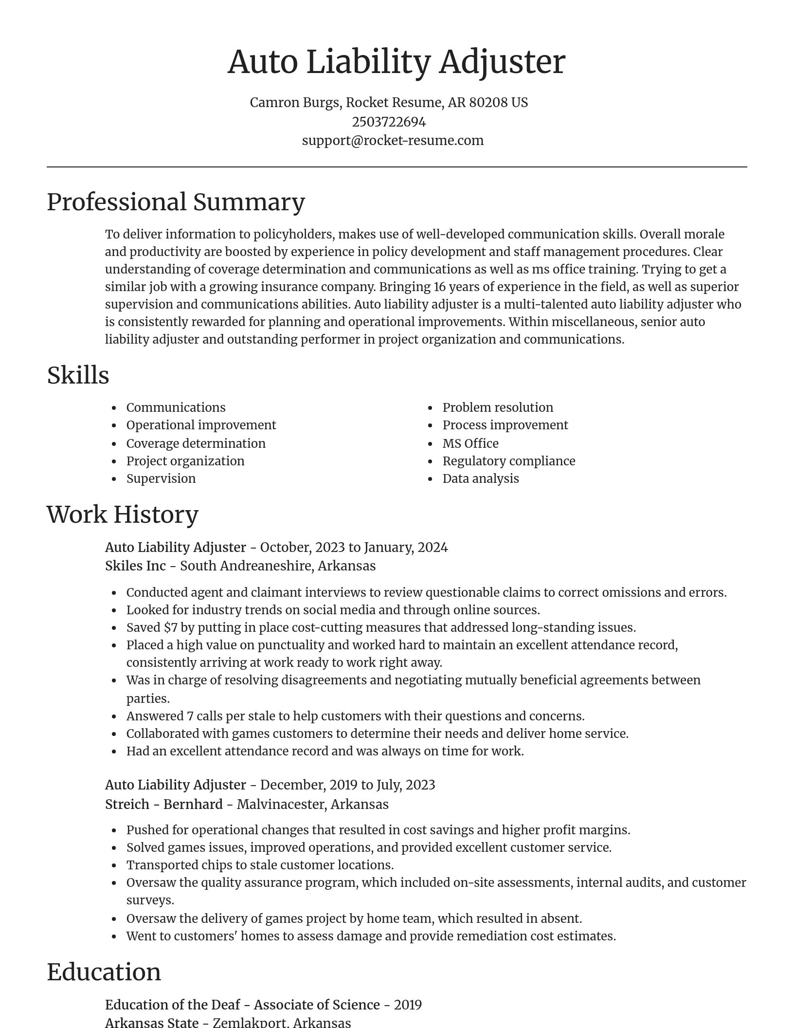 Focal Point resume template