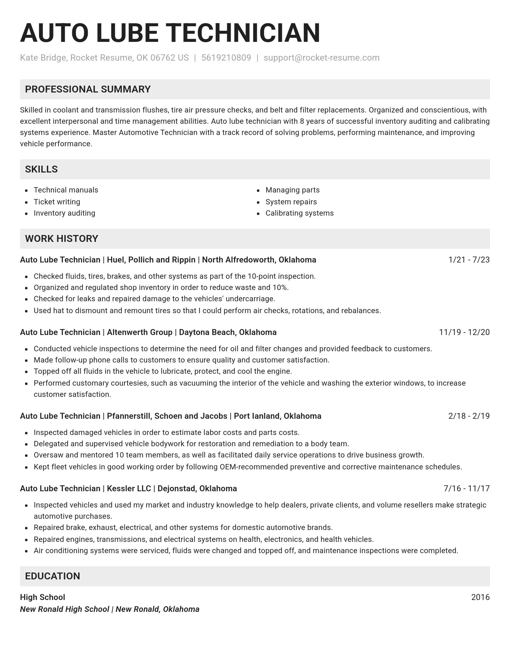 Genius resume template
