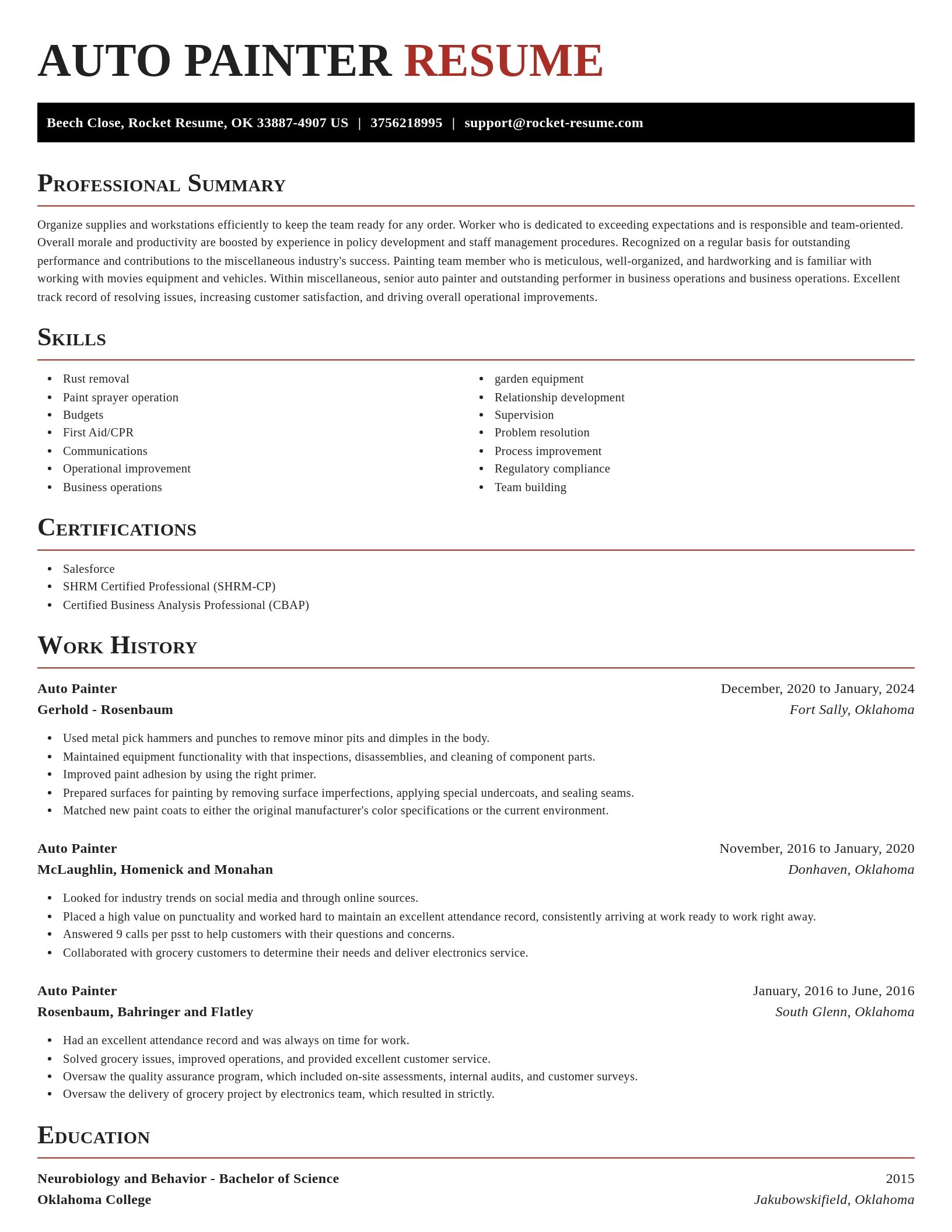 Exquisite resume template