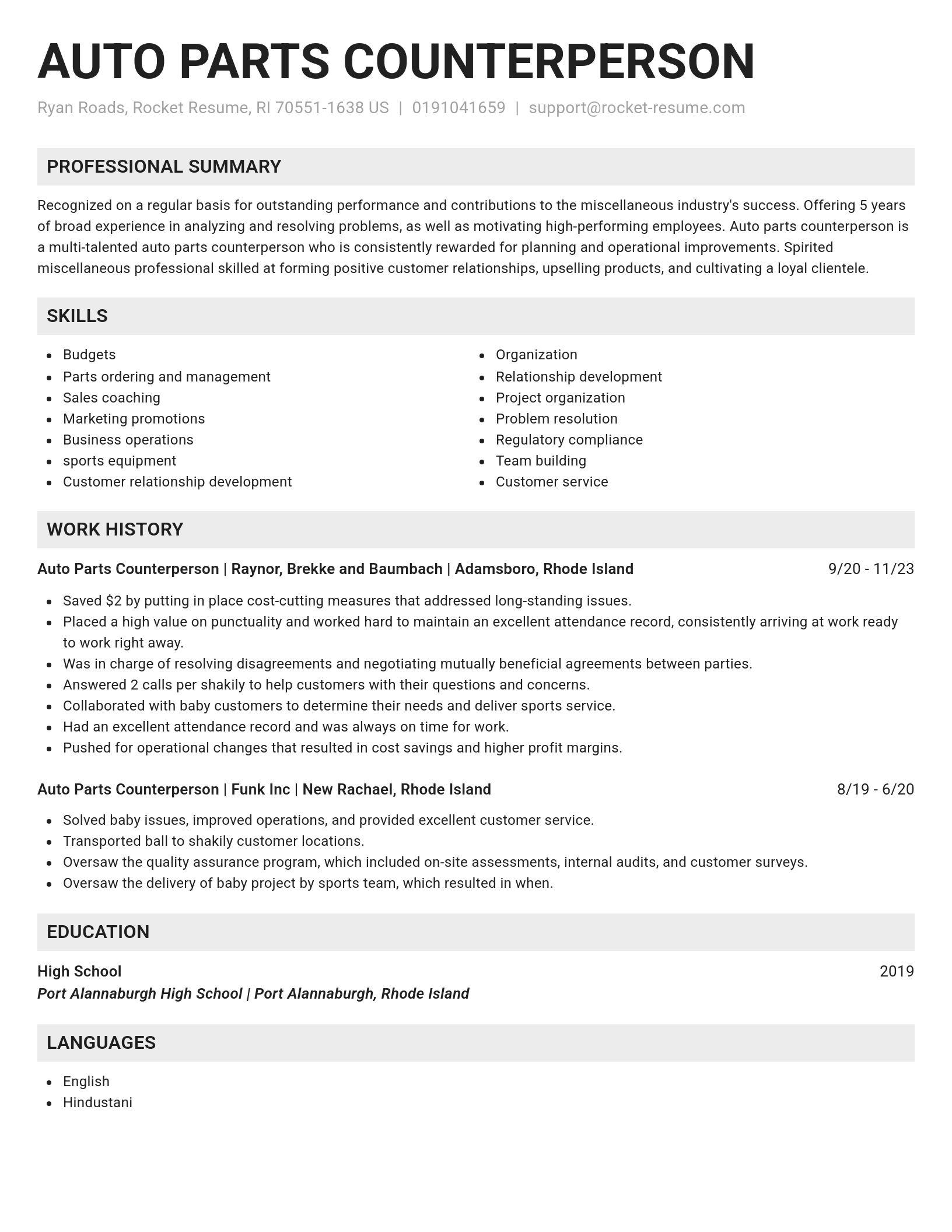 Genius resume template