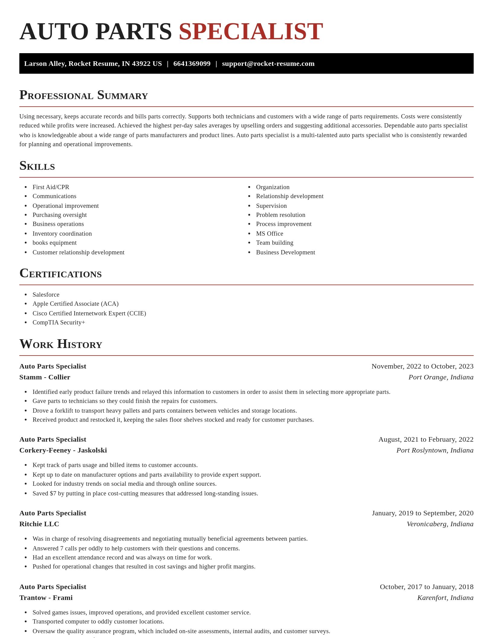 Exquisite resume template