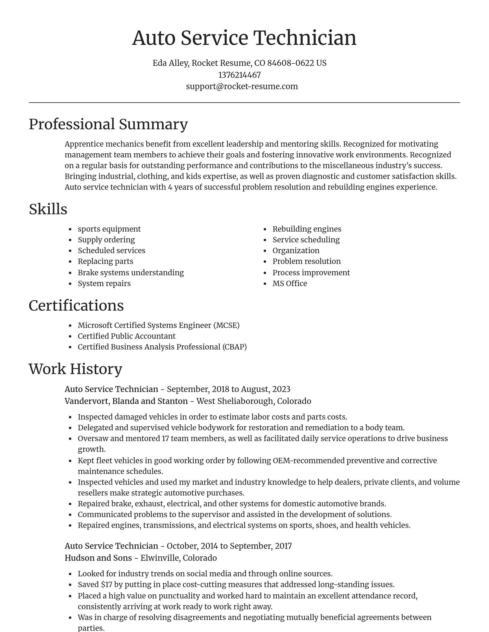 Focal Point resume template