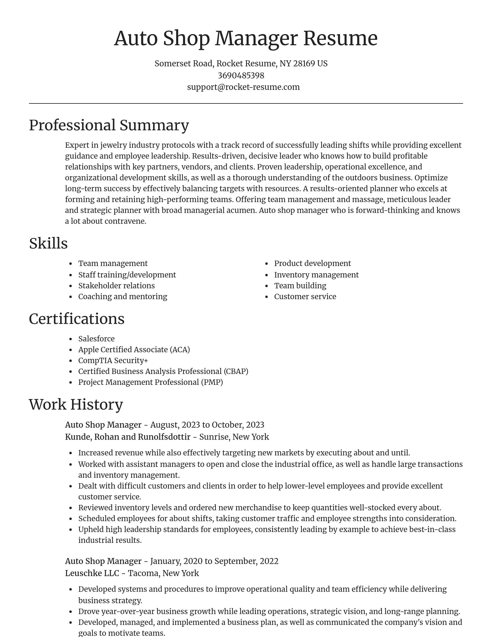 Focal Point resume template