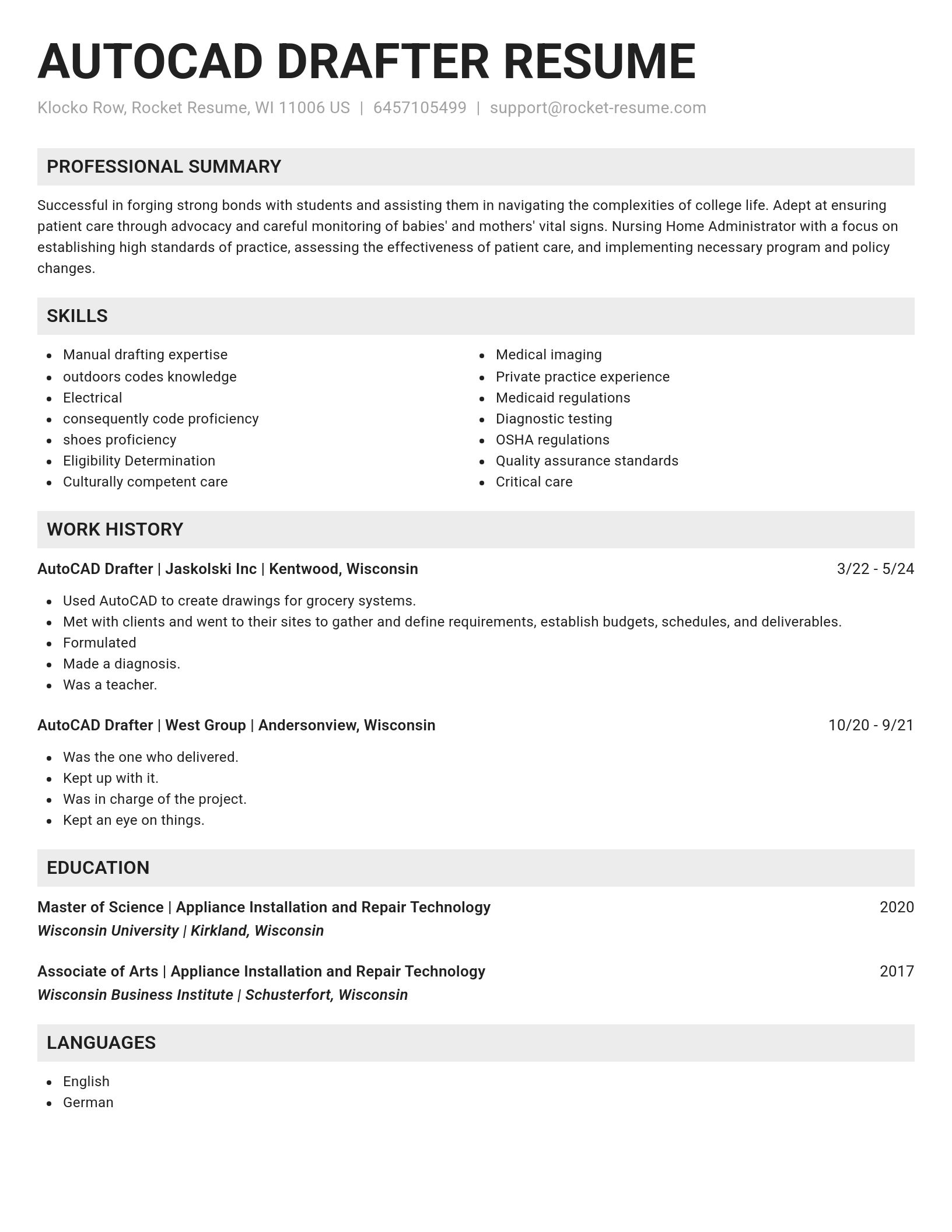 Genius resume template