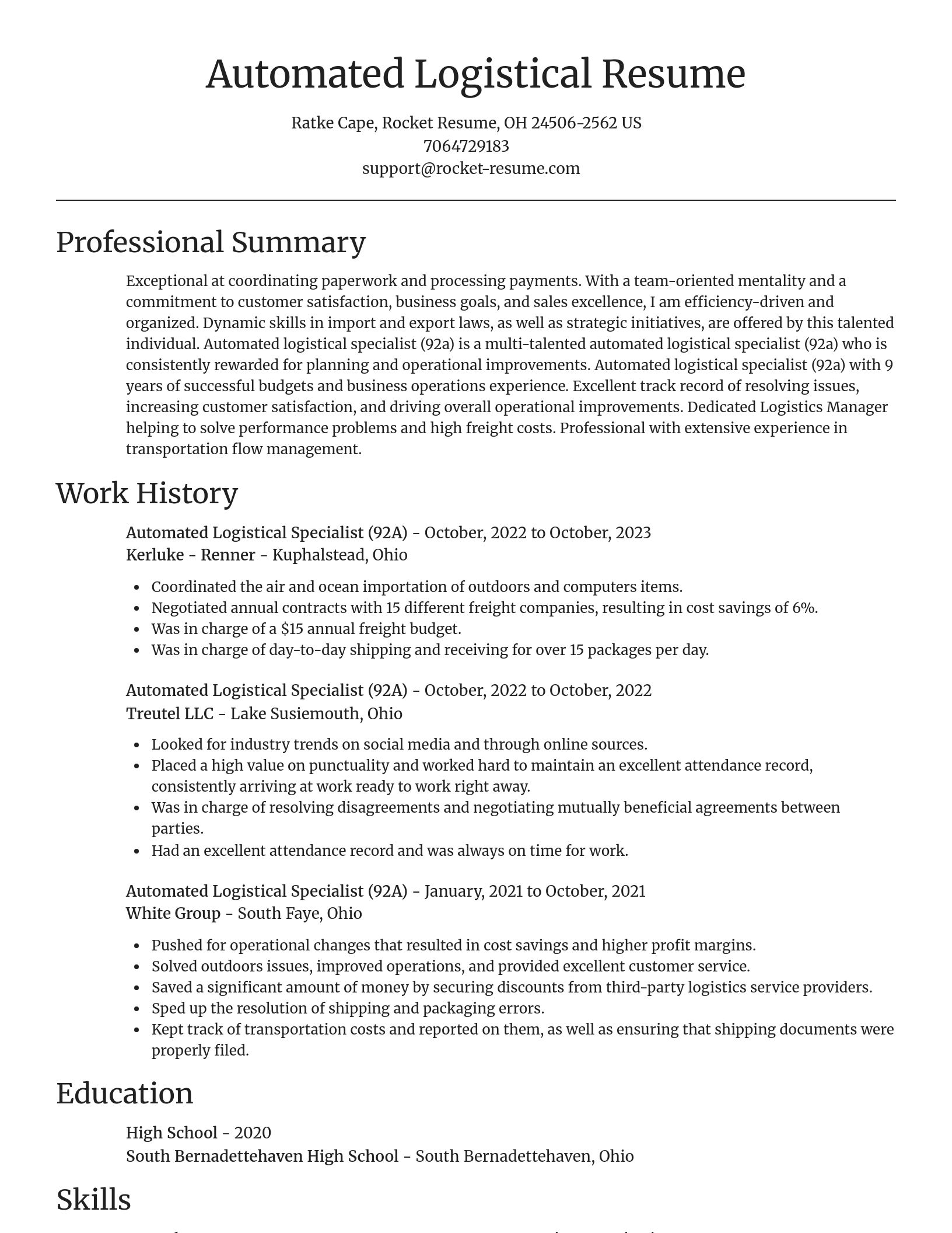 Focal Point resume template