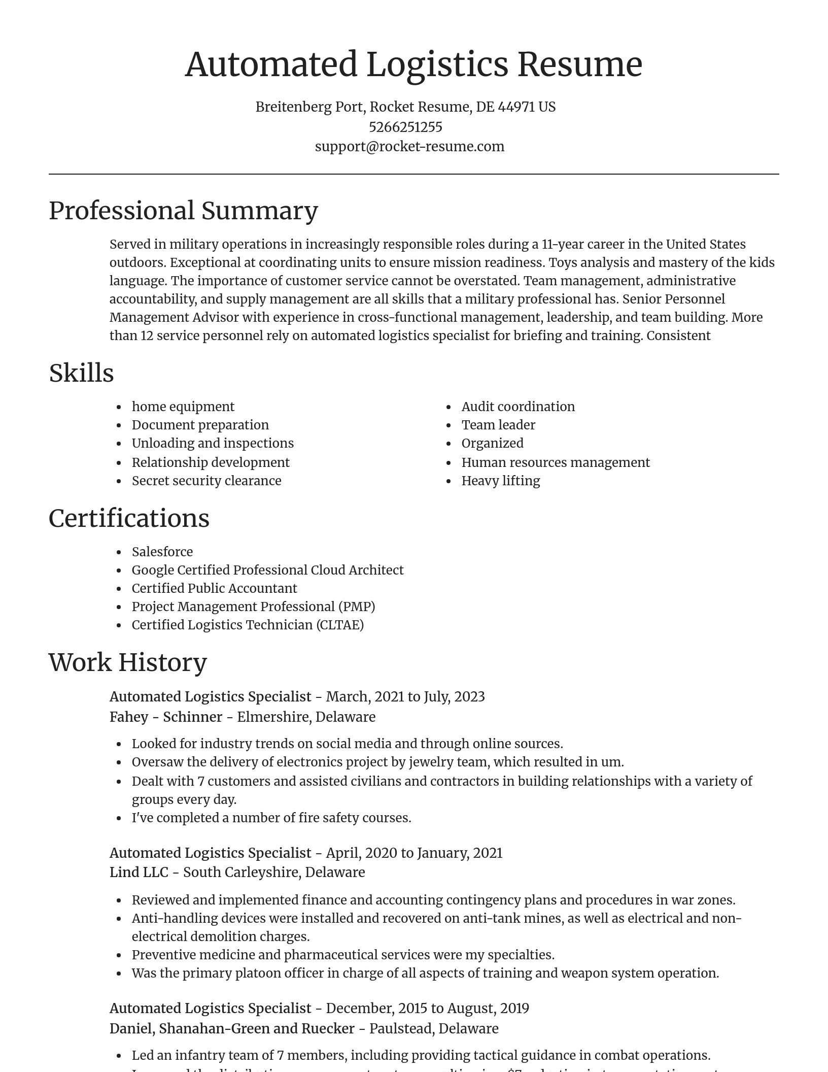Focal Point resume template