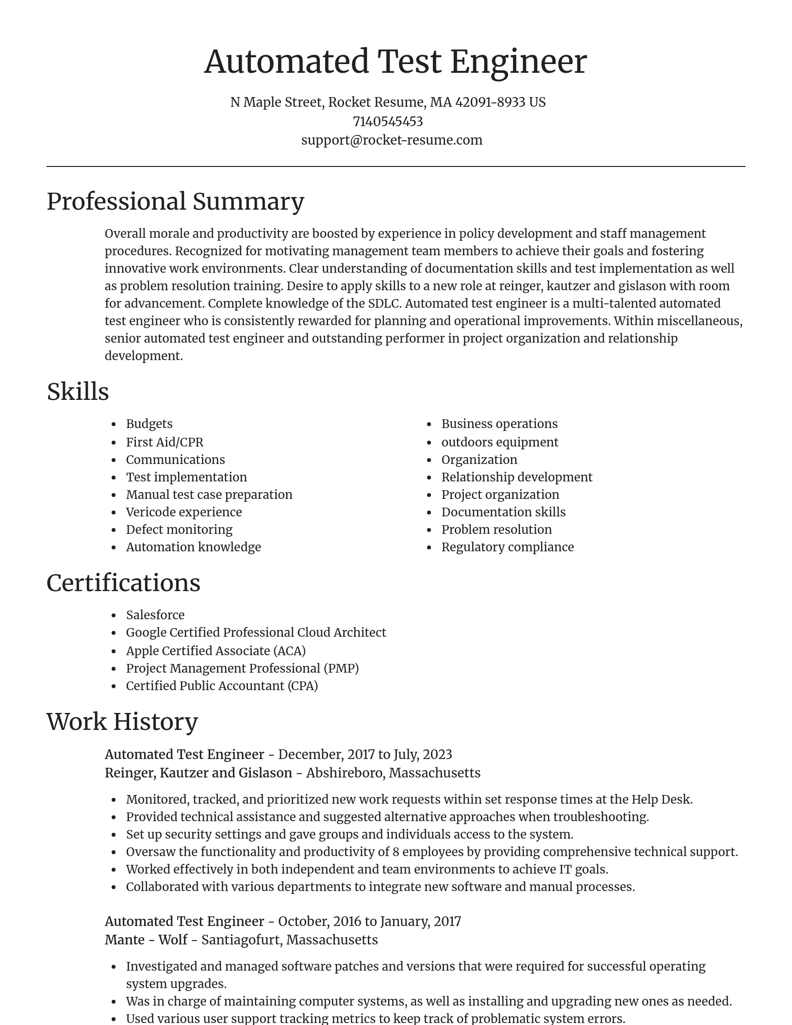 Focal Point resume template