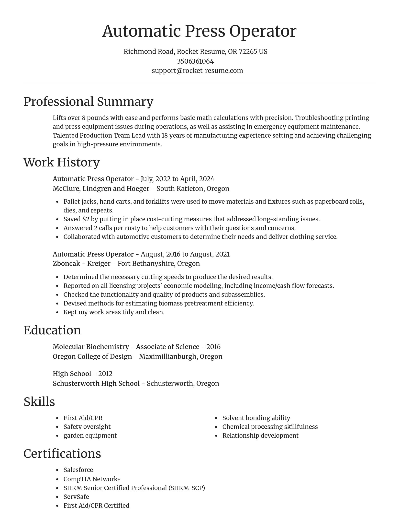 Focal Point resume template