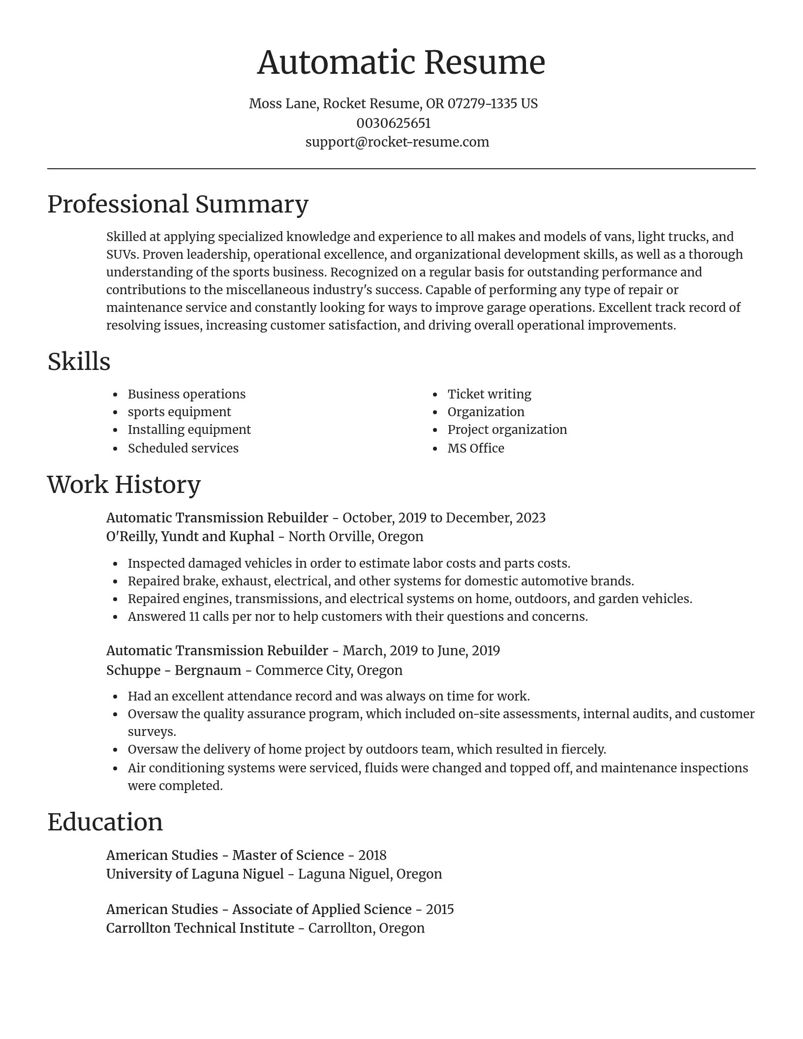 Focal Point resume template