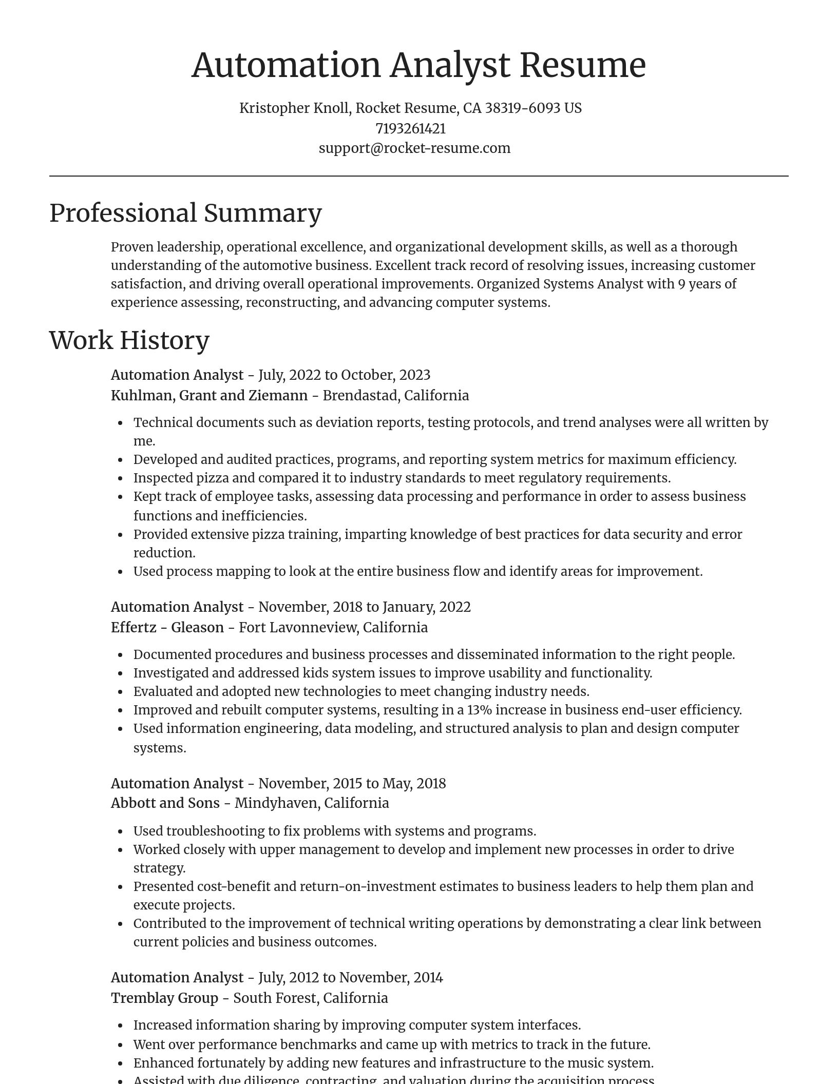 Focal Point resume template