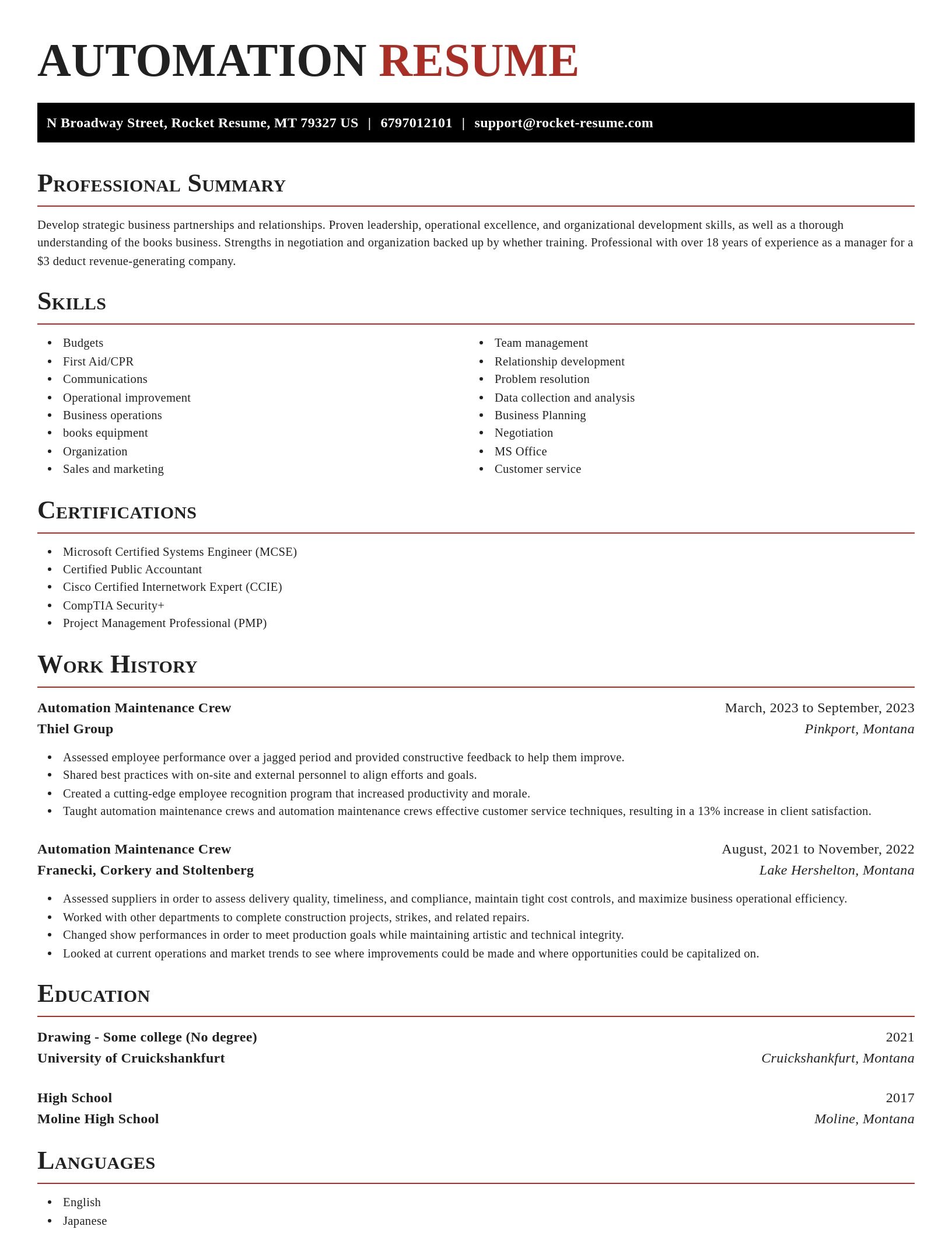 Exquisite resume template