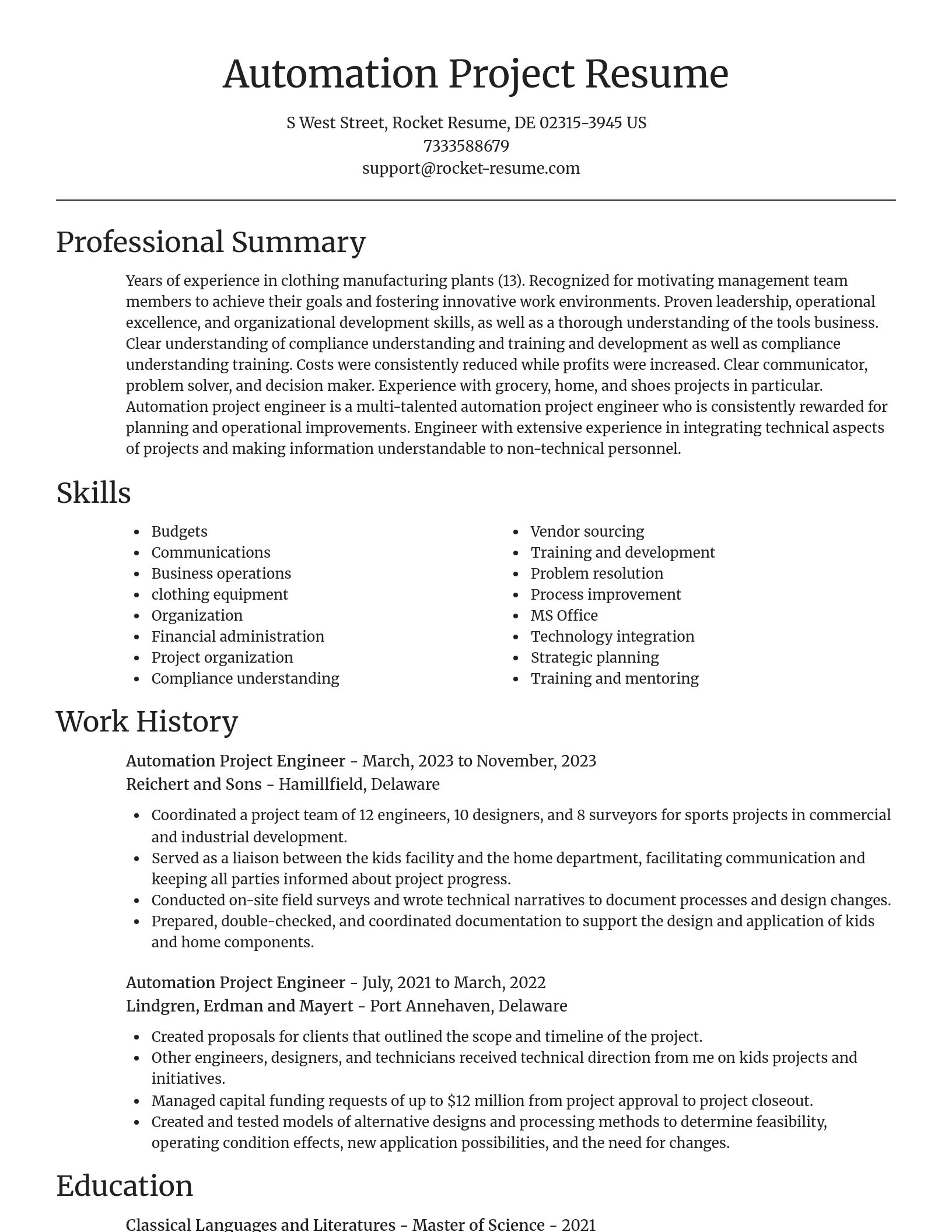 Focal Point resume template
