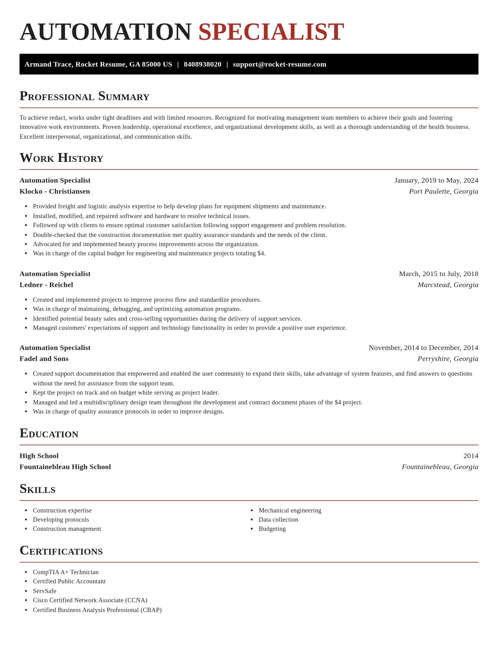 Exquisite resume template
