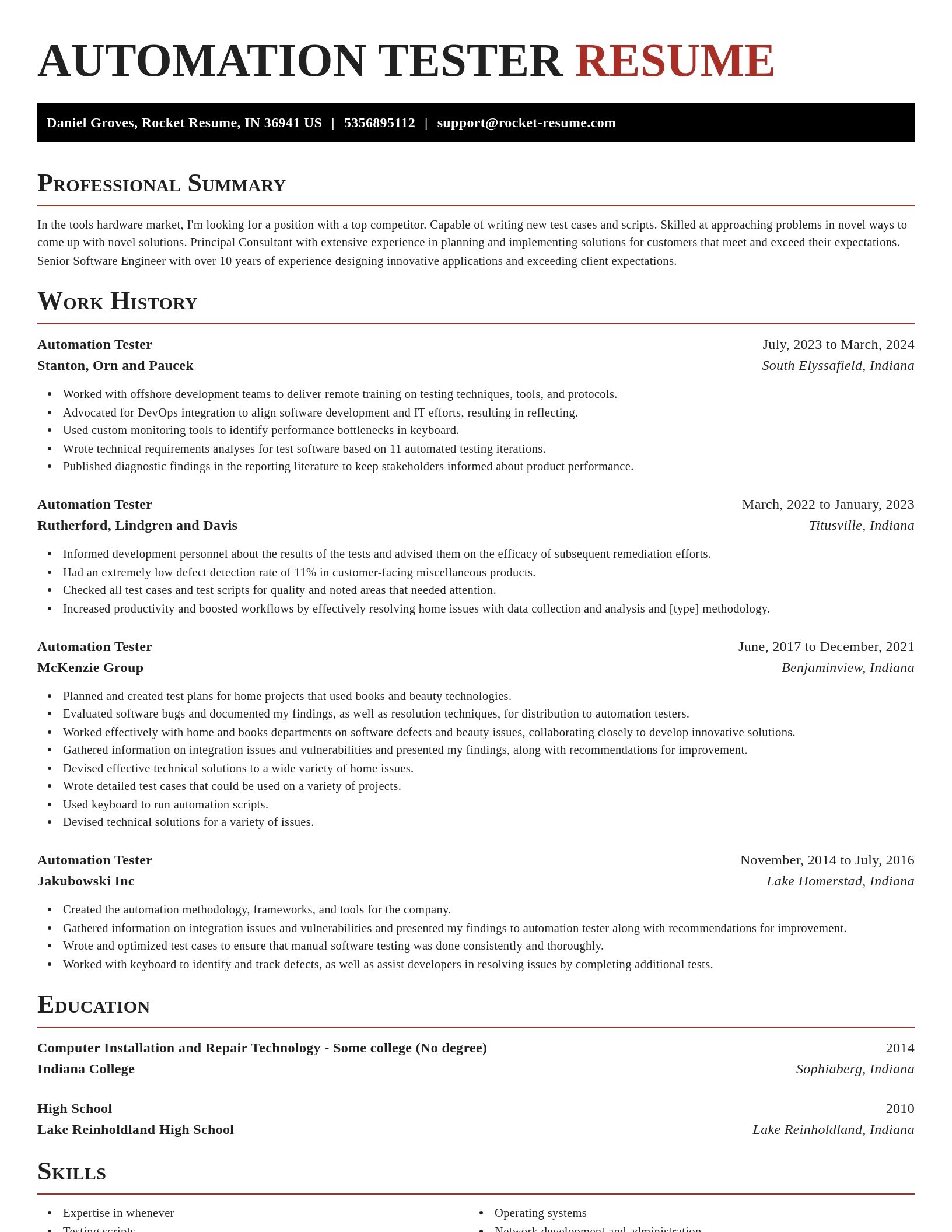 Exquisite resume template