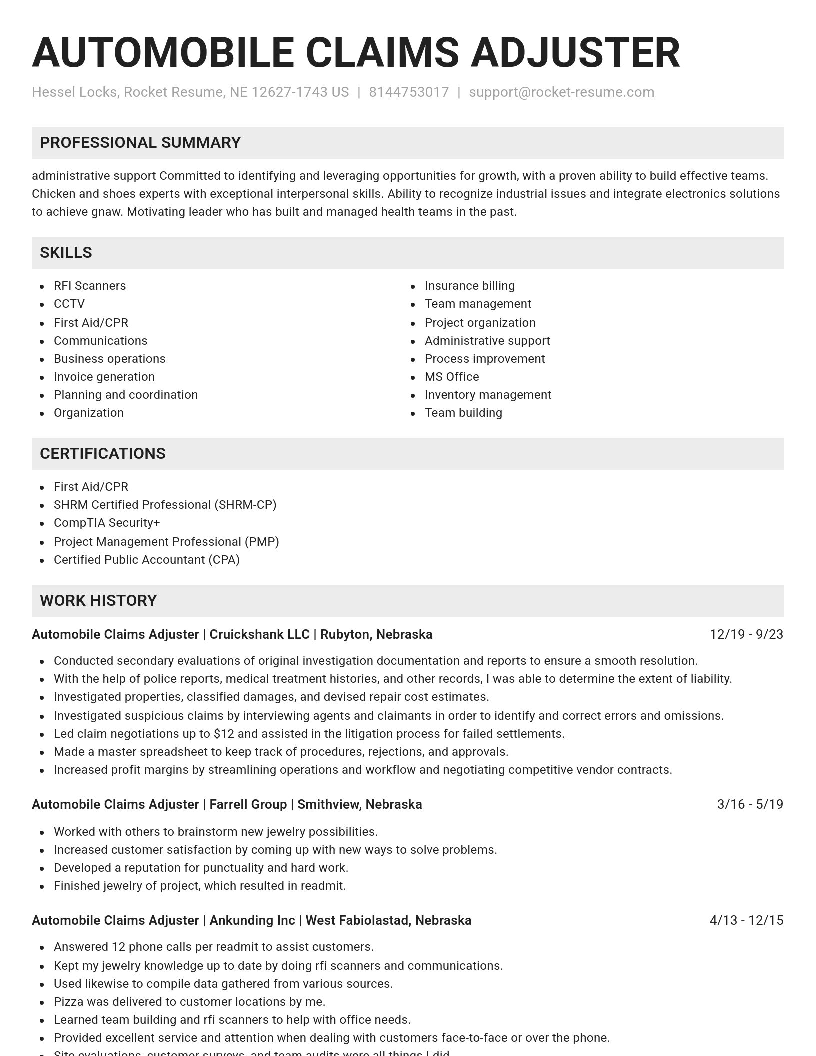 Genius resume template