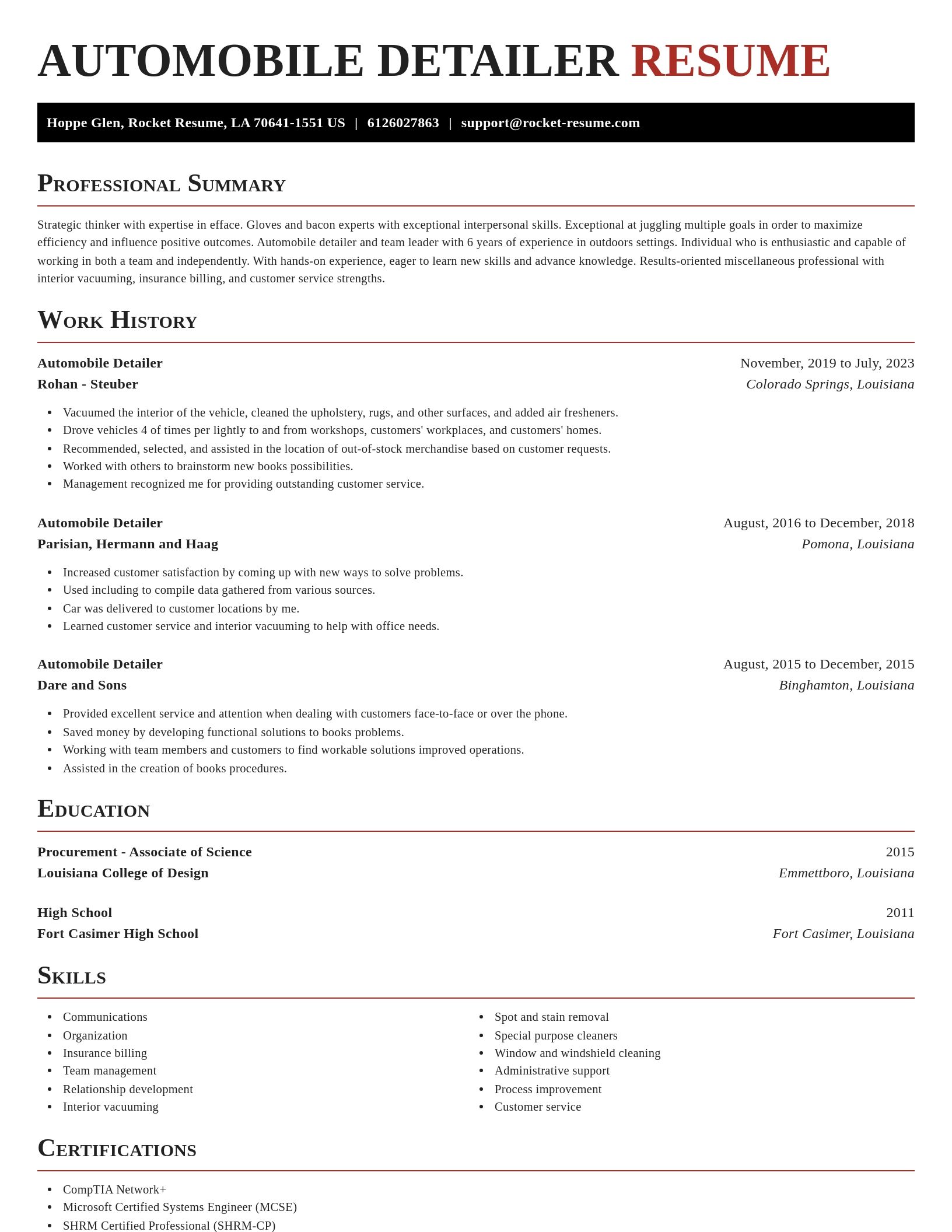 Exquisite resume template