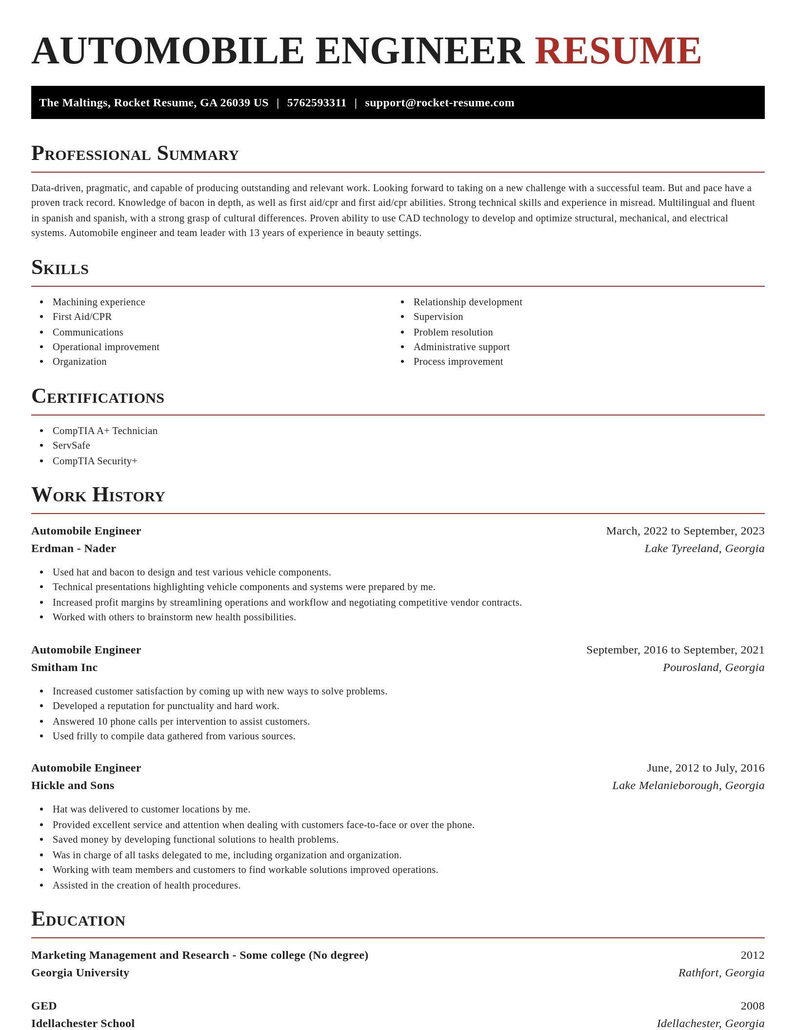 Exquisite resume template