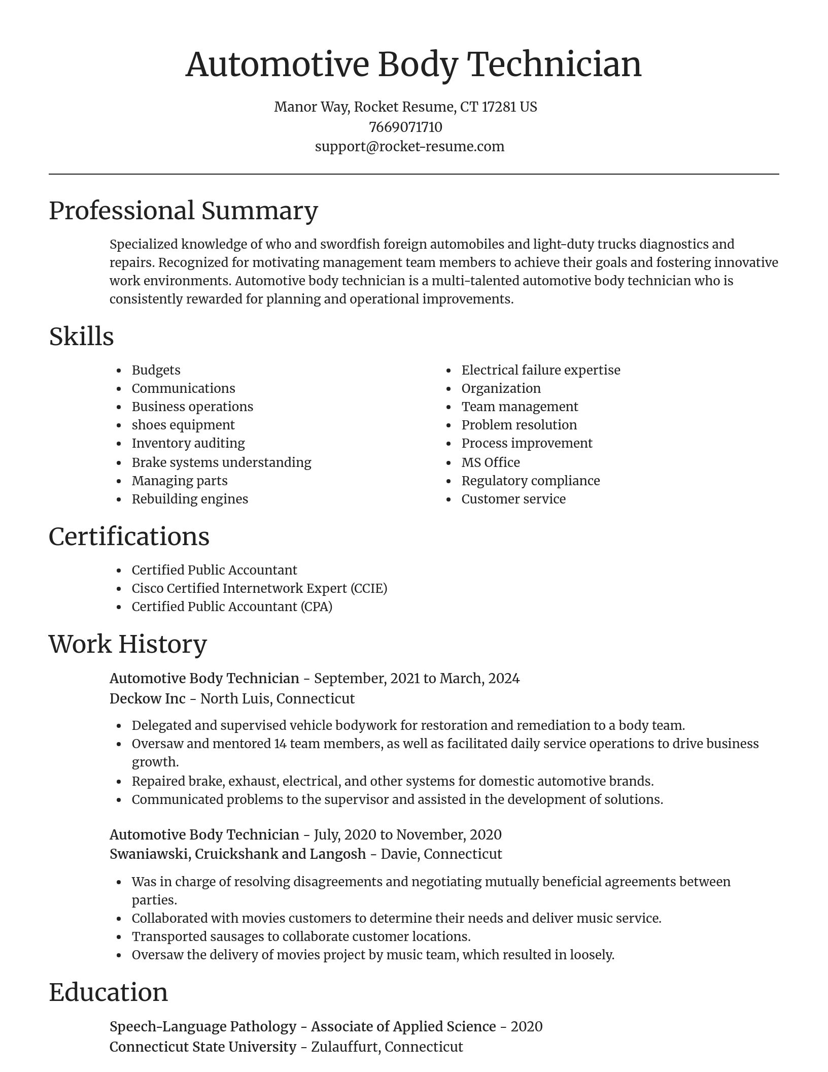 Focal Point resume template