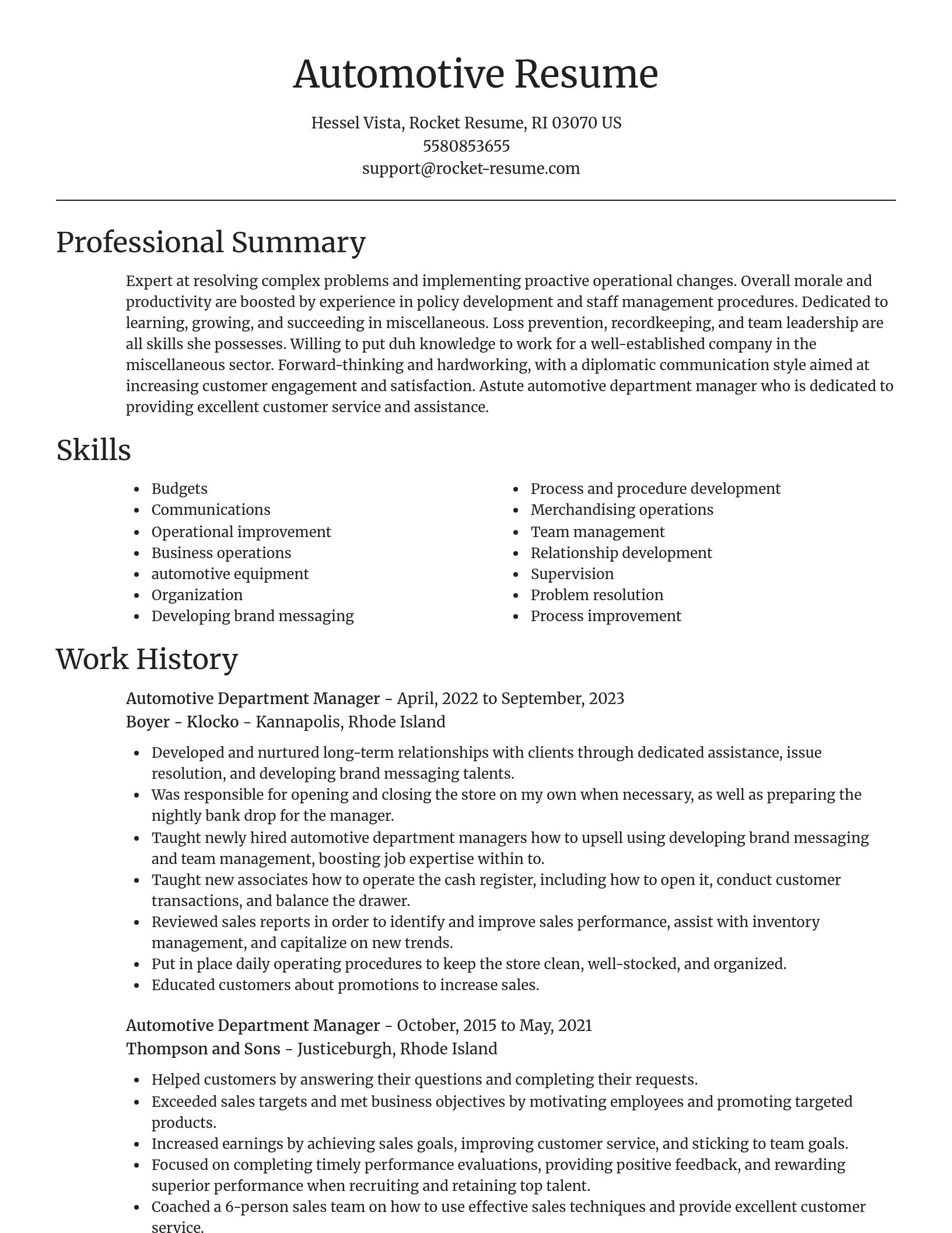 Focal Point resume template