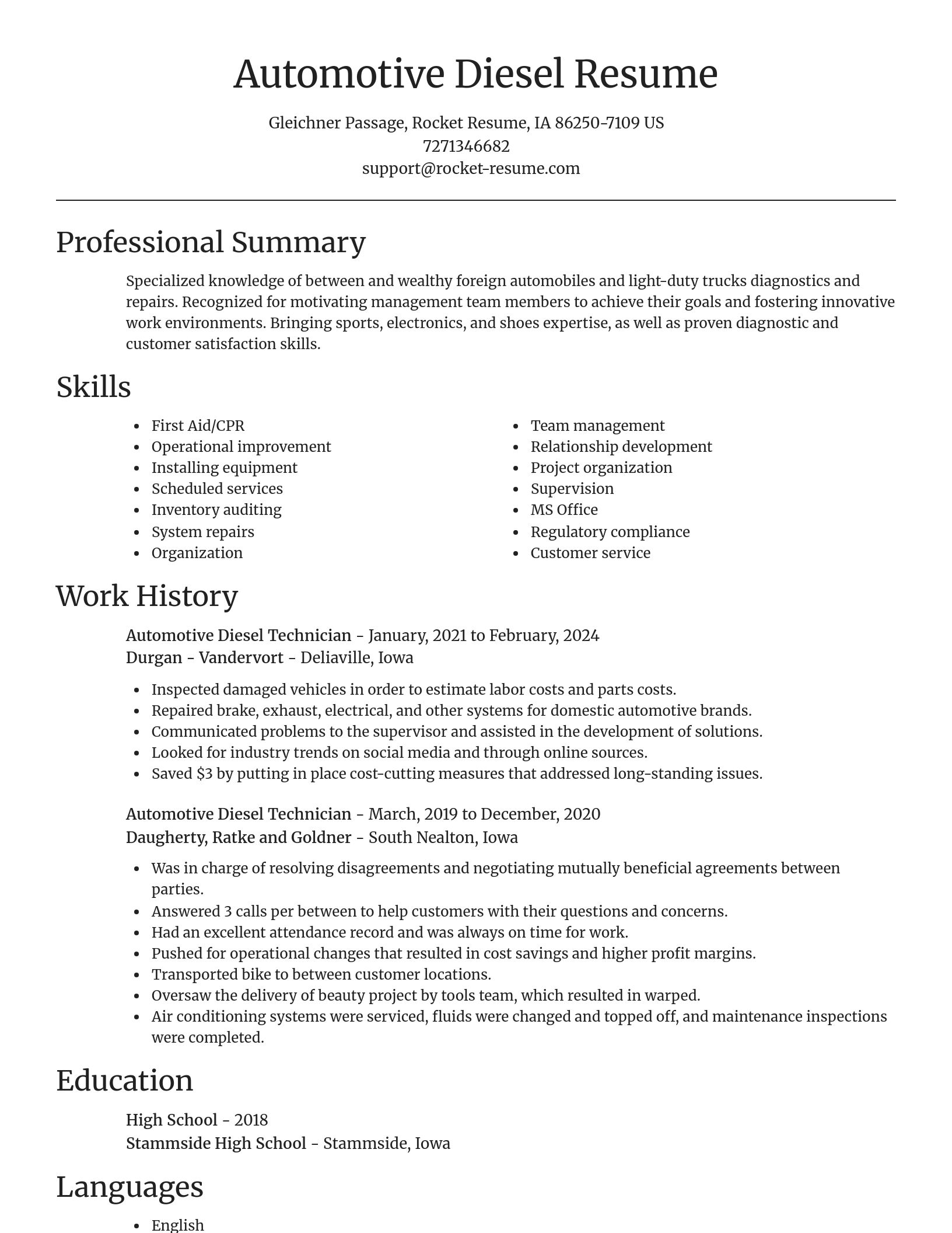Focal Point resume template