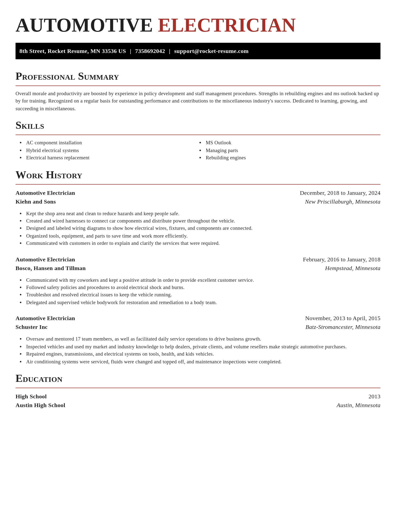 Exquisite resume template