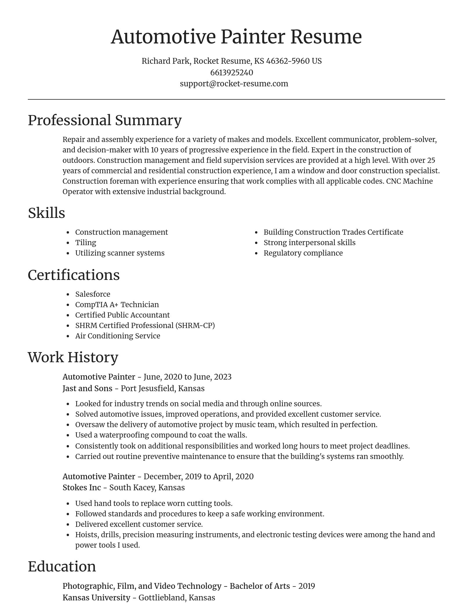 Focal Point resume template