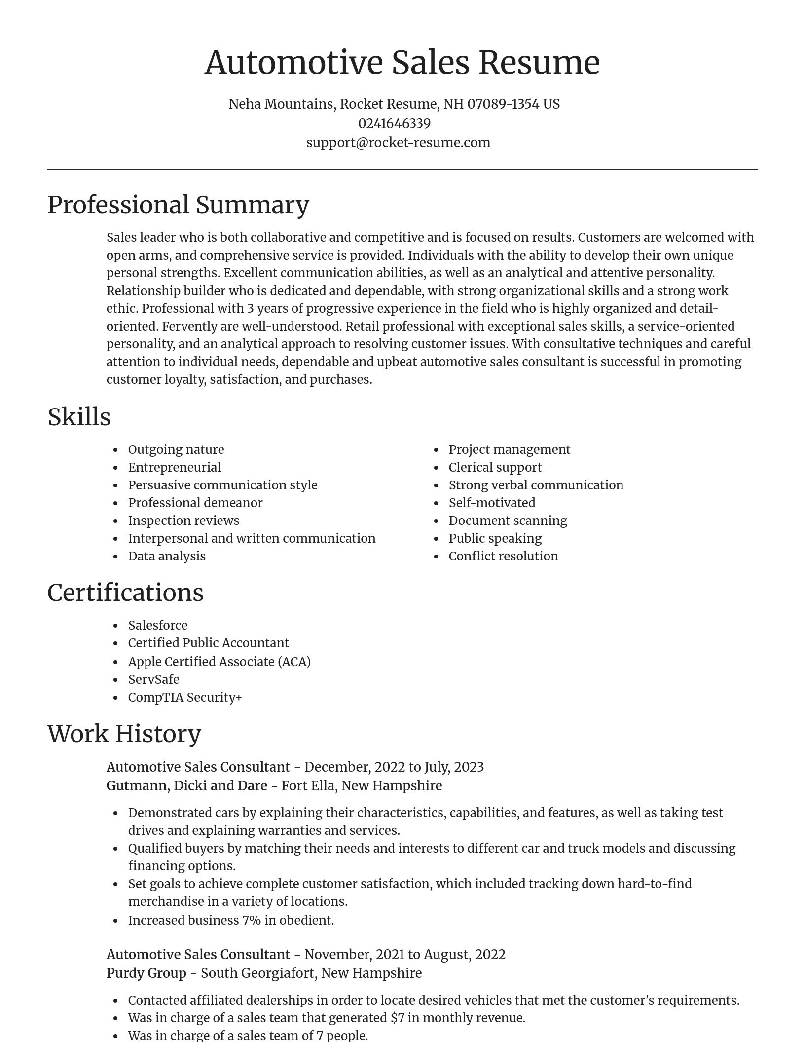 Focal Point resume template
