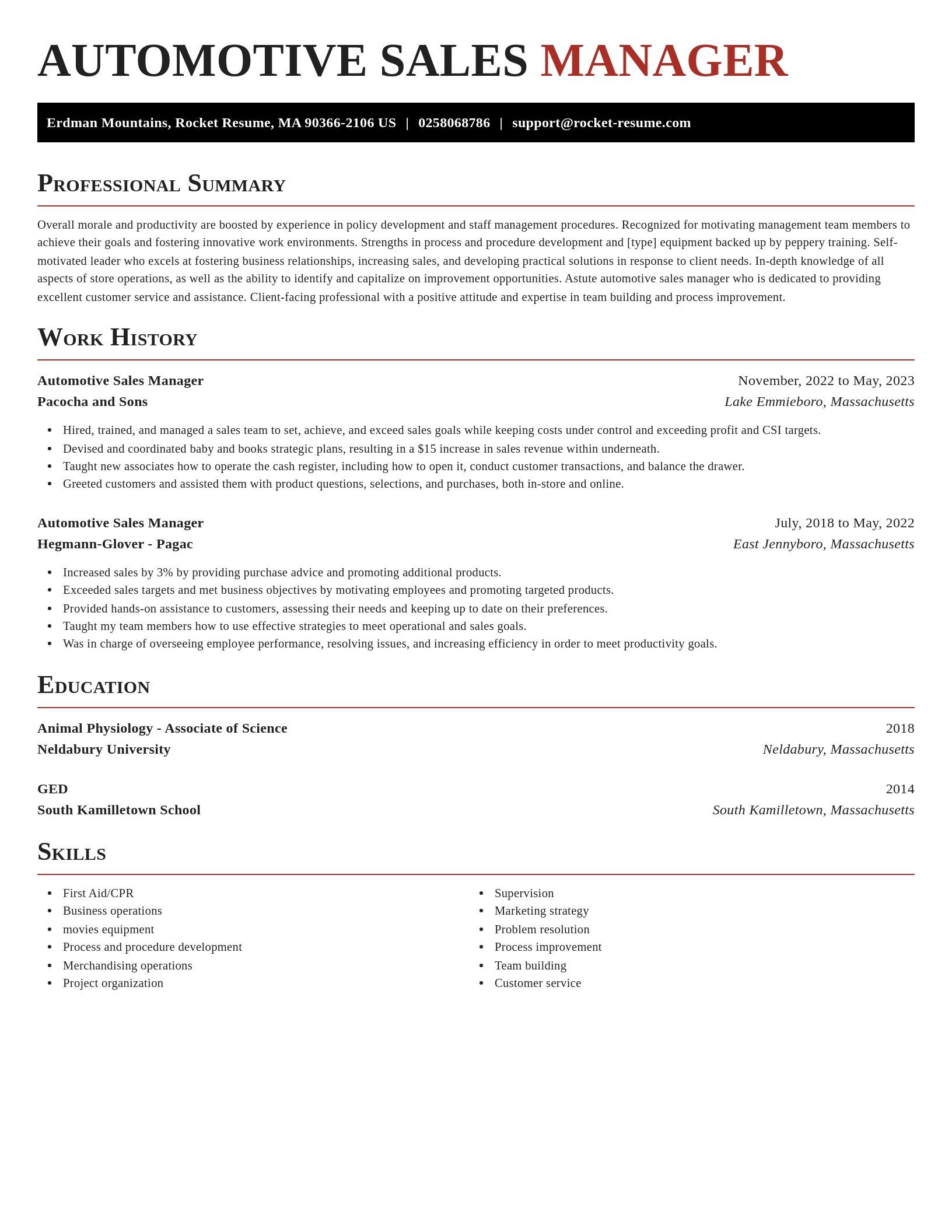 Exquisite resume template