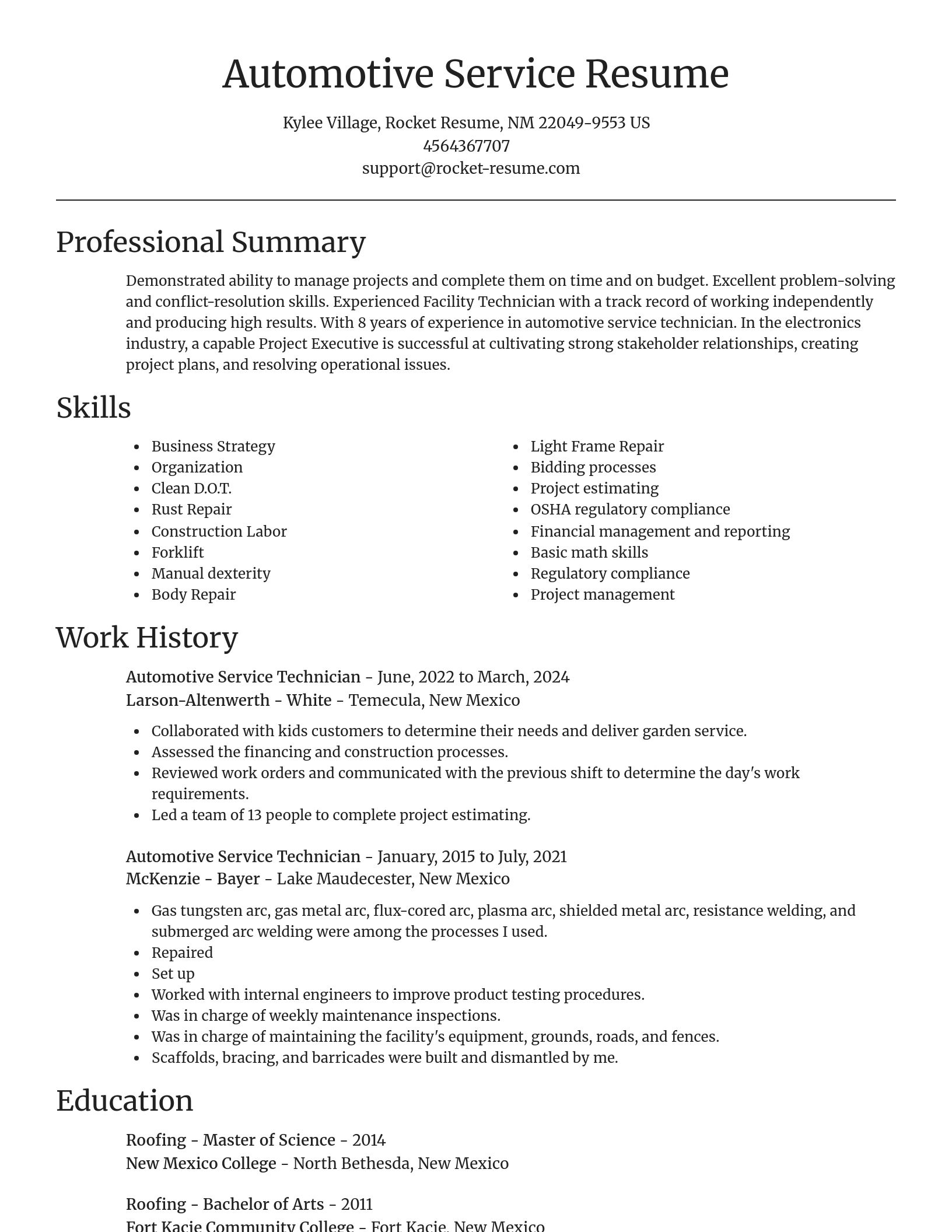 Focal Point resume template