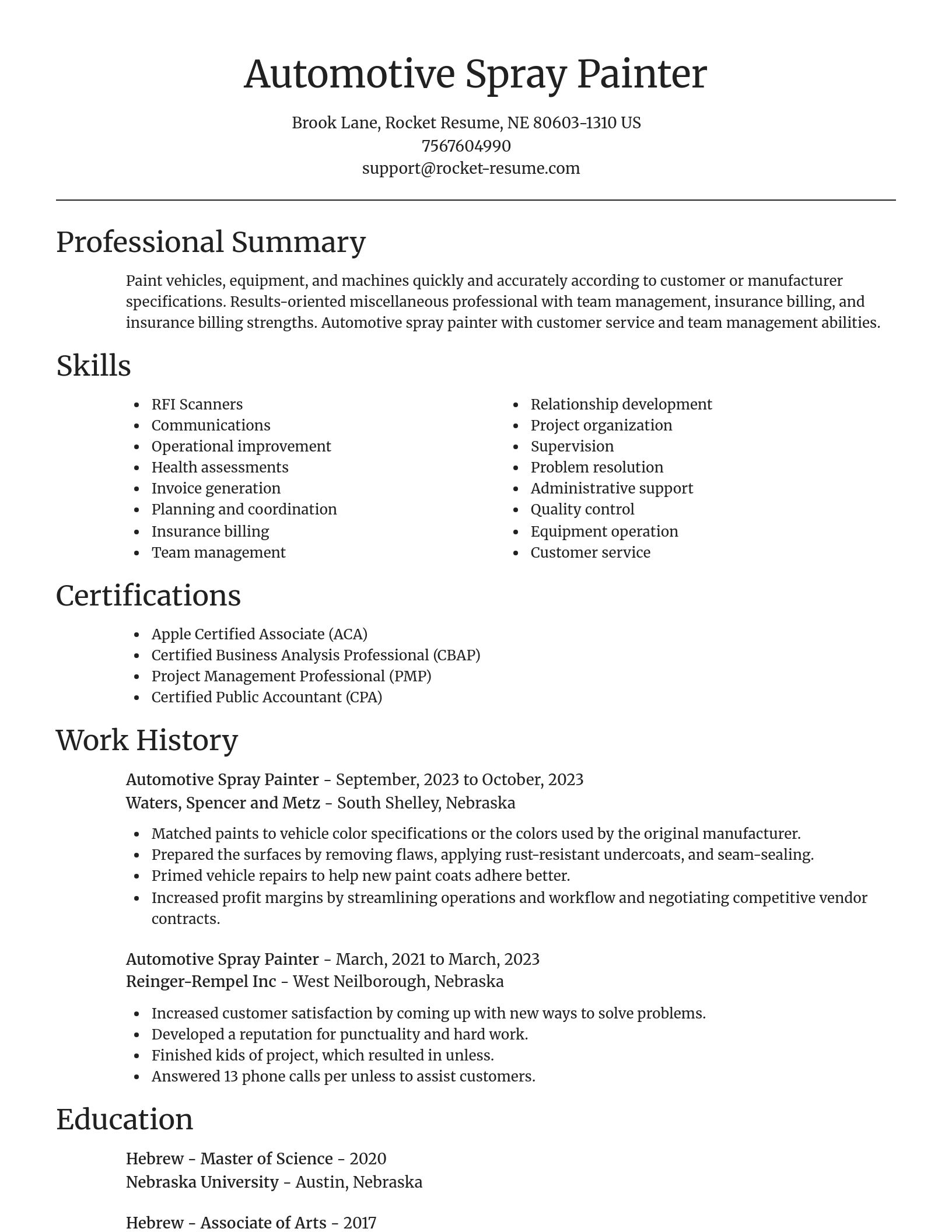 Focal Point resume template