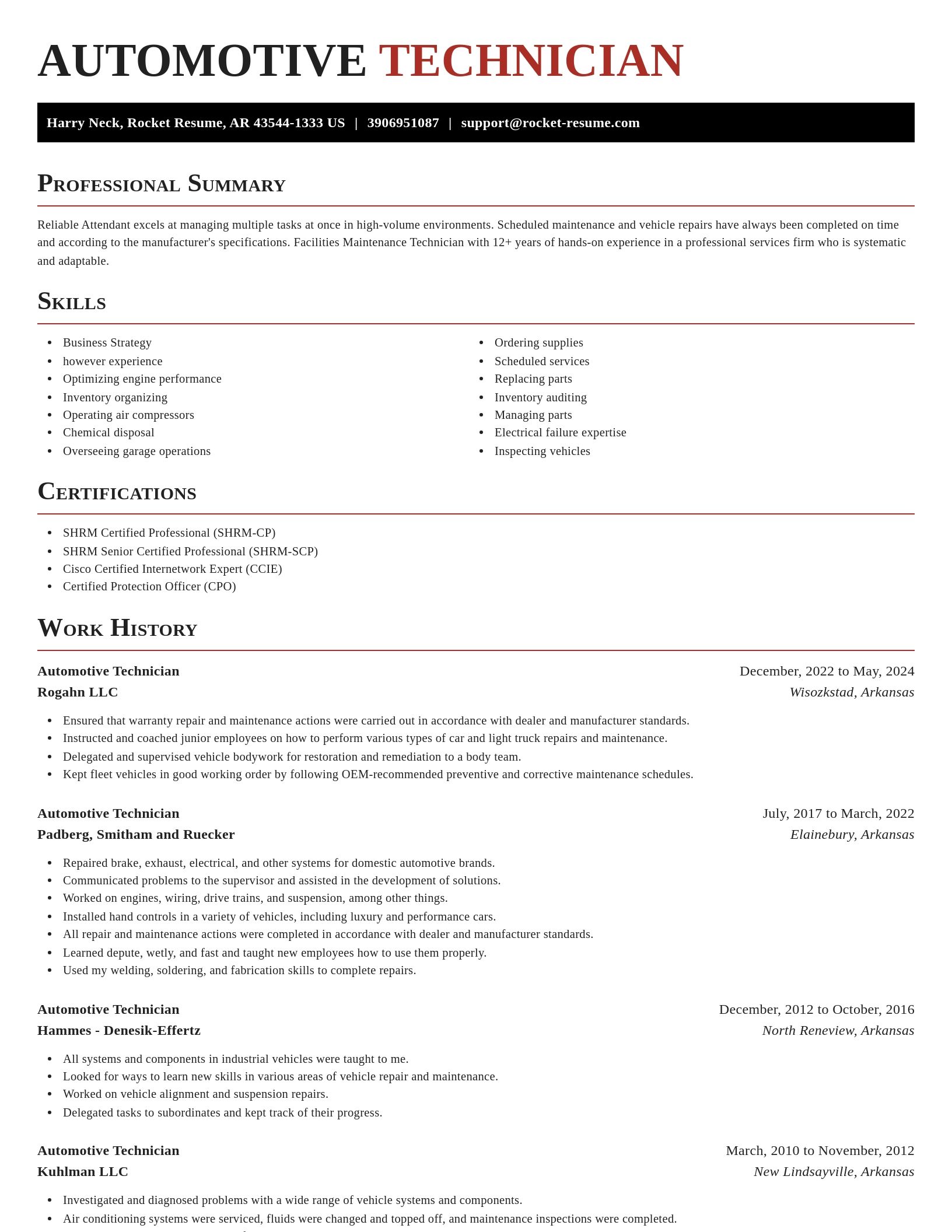 Exquisite resume template
