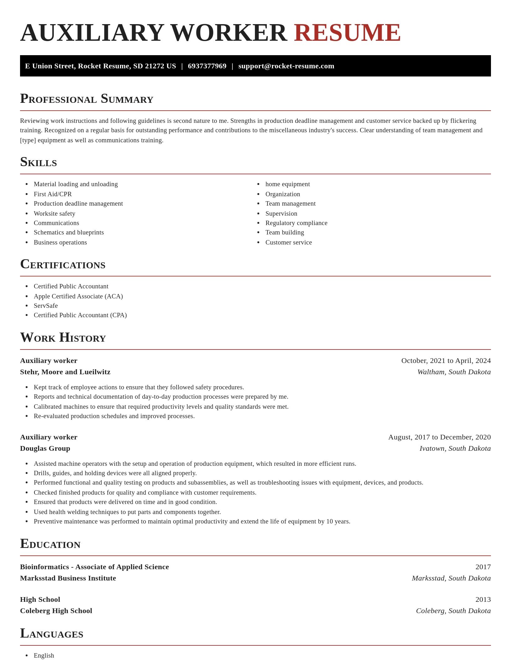 Exquisite resume template