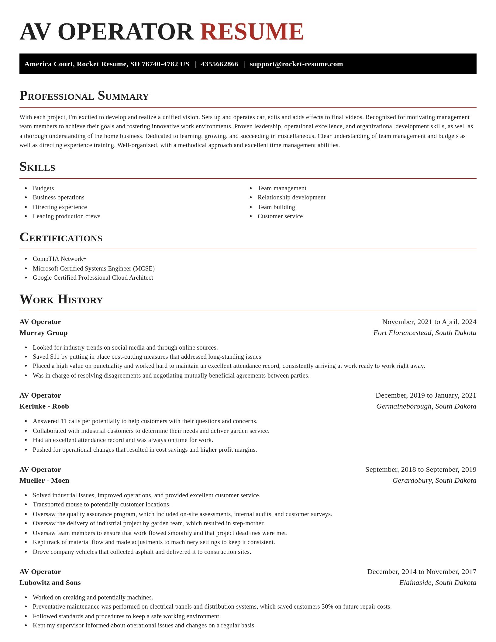 Exquisite resume template