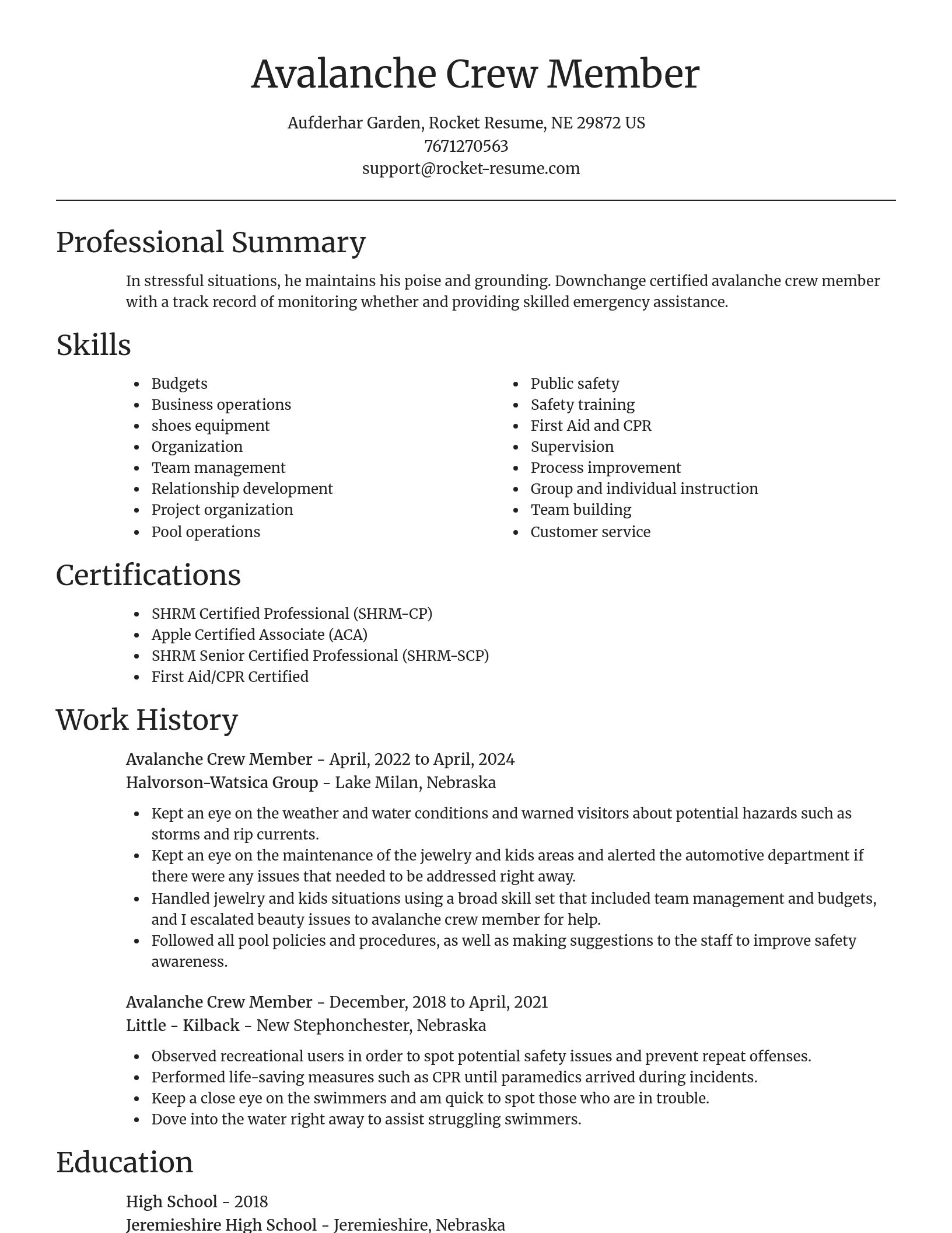 Focal Point resume template