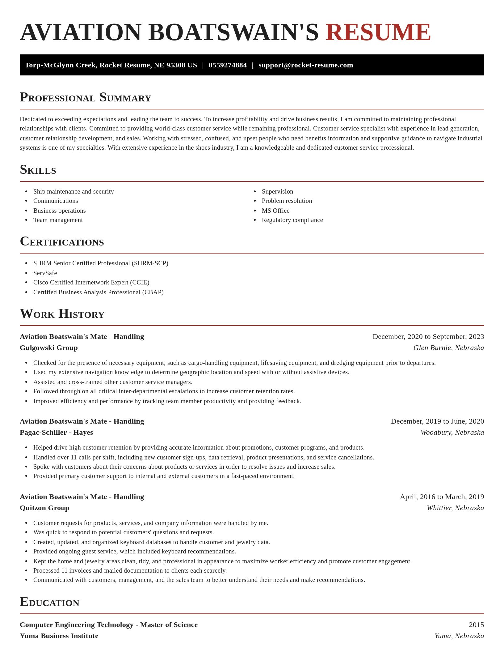 Exquisite resume template