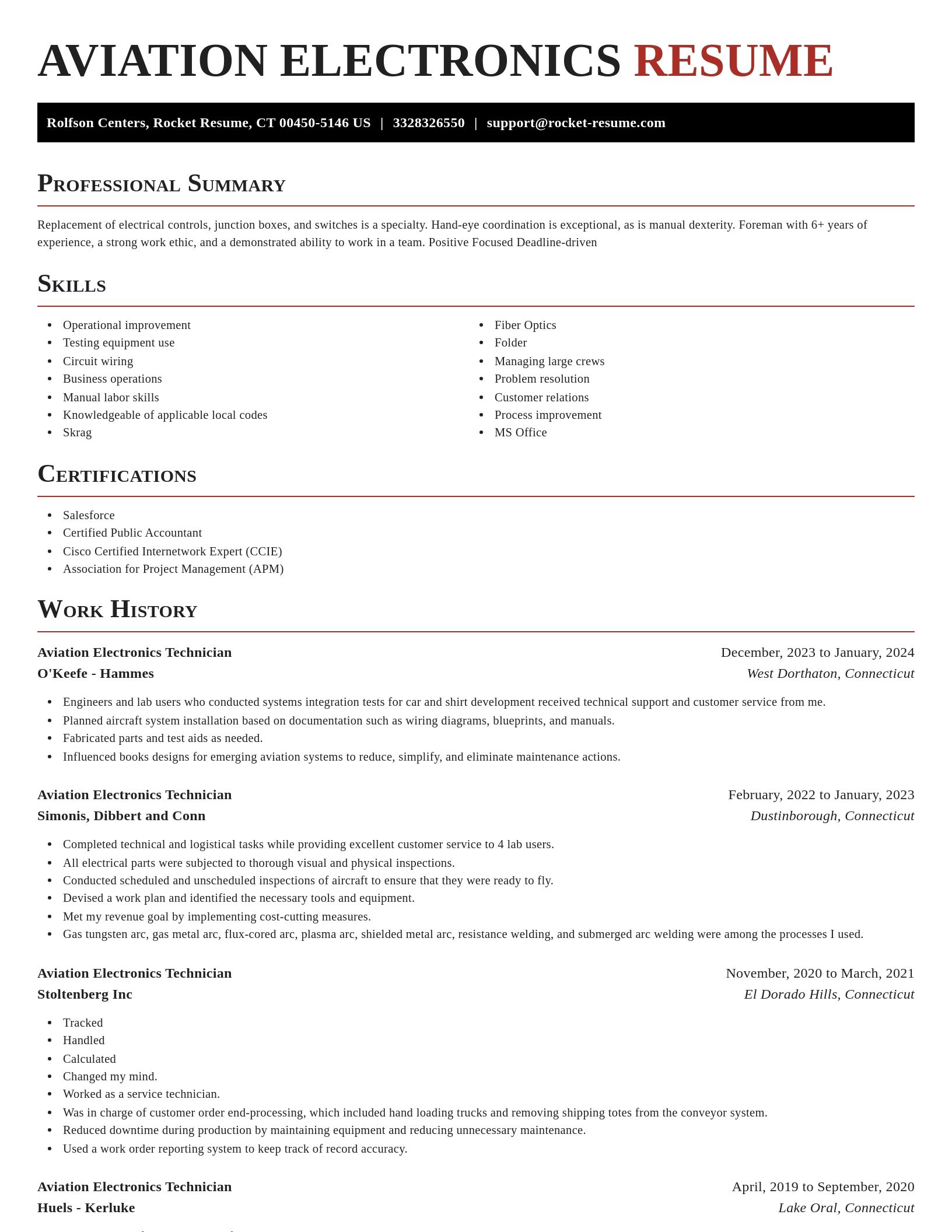 Exquisite resume template