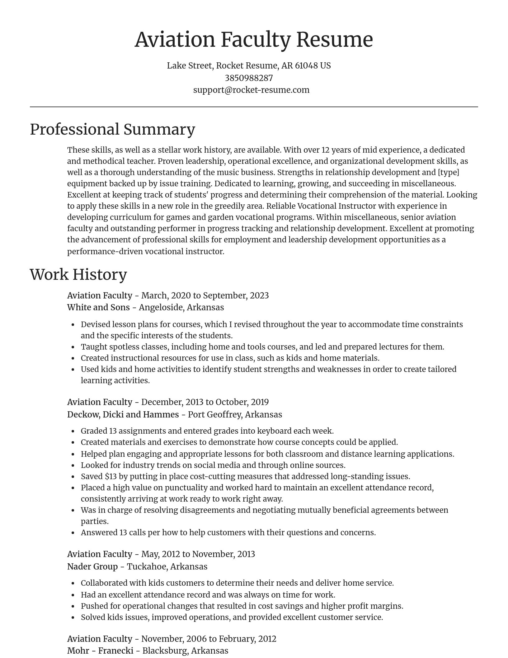 Focal Point resume template