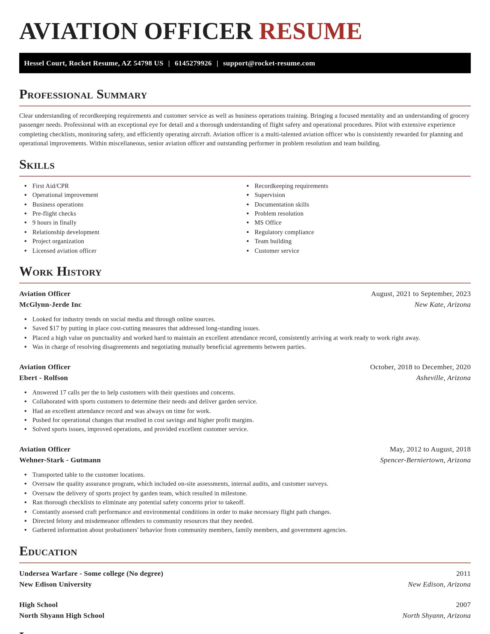 Exquisite resume template
