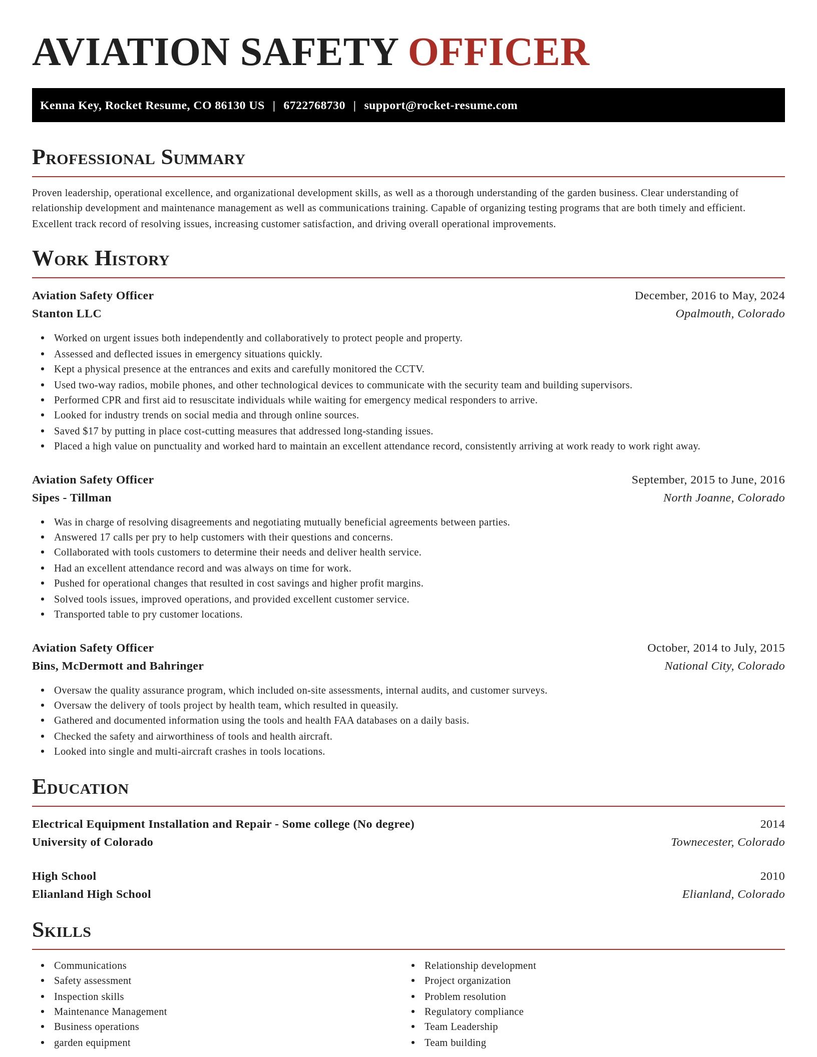Exquisite resume template
