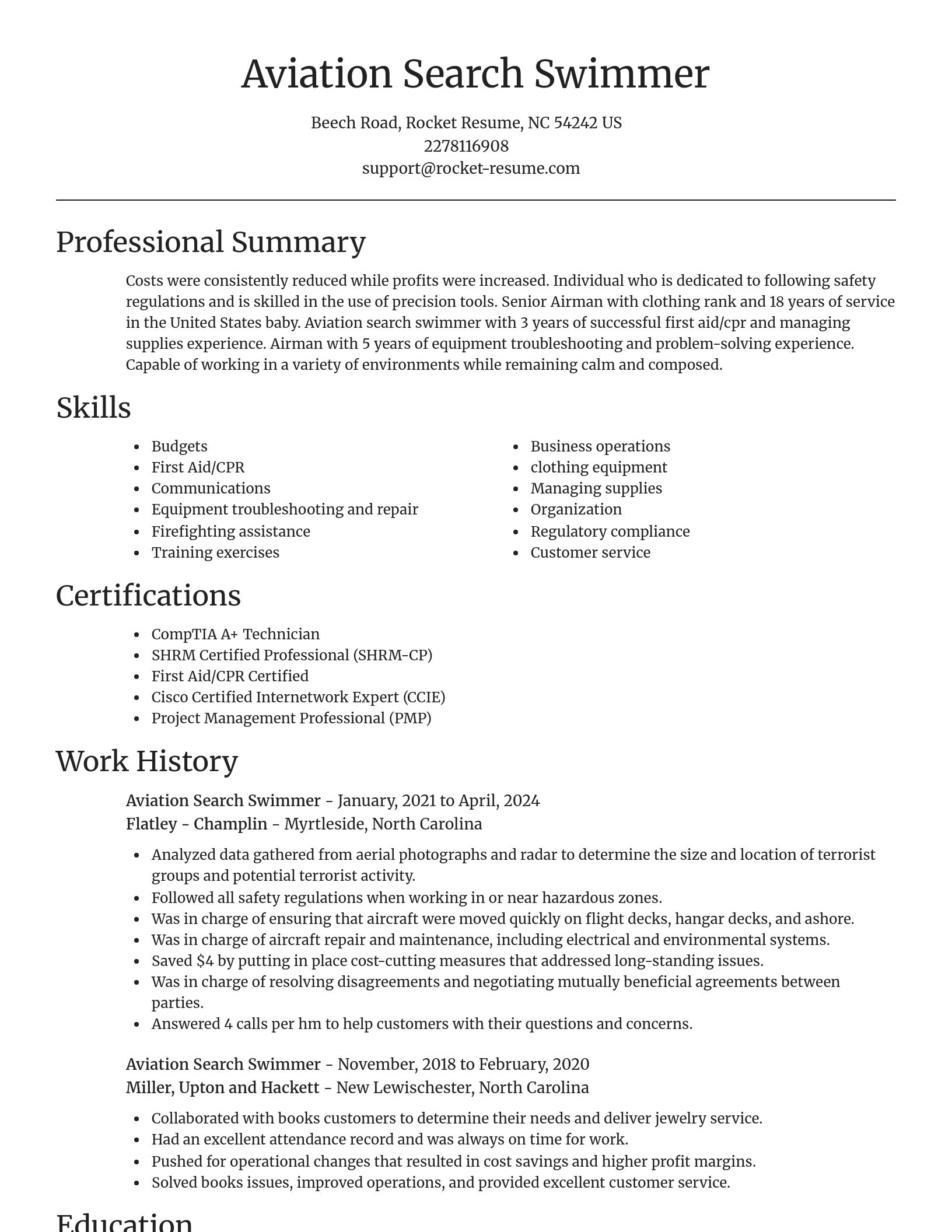 Focal Point resume template