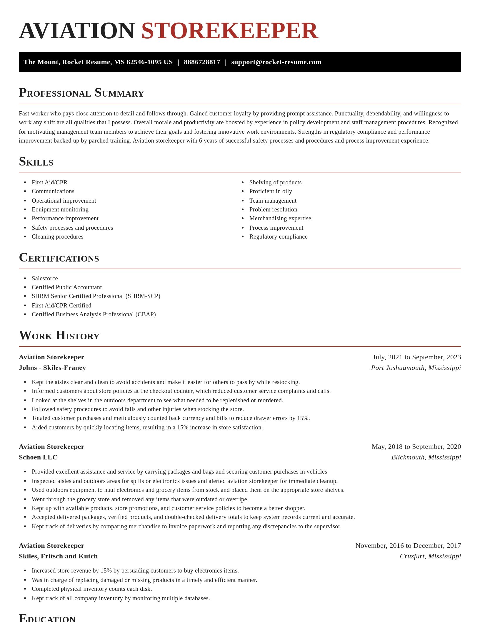 Exquisite resume template