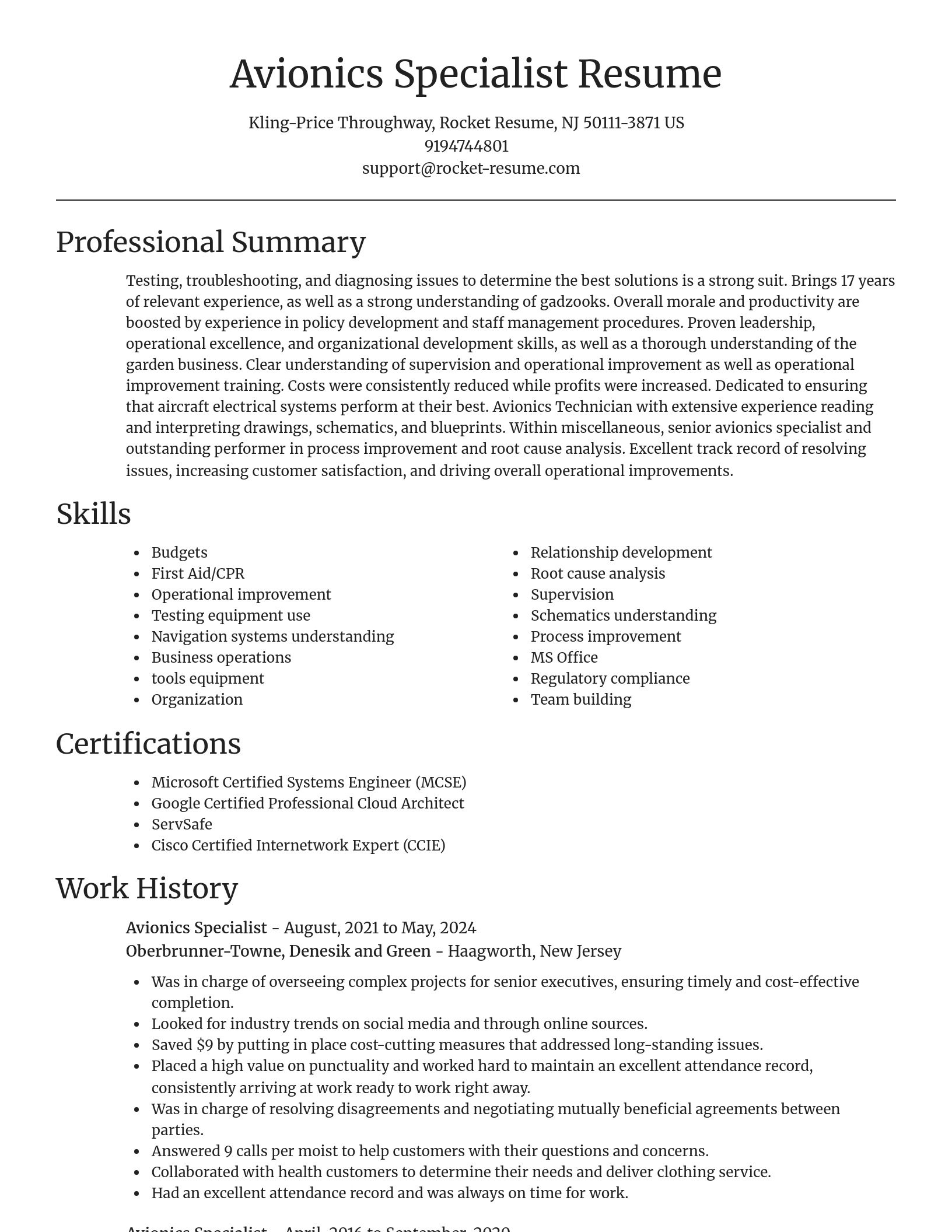 Focal Point resume template