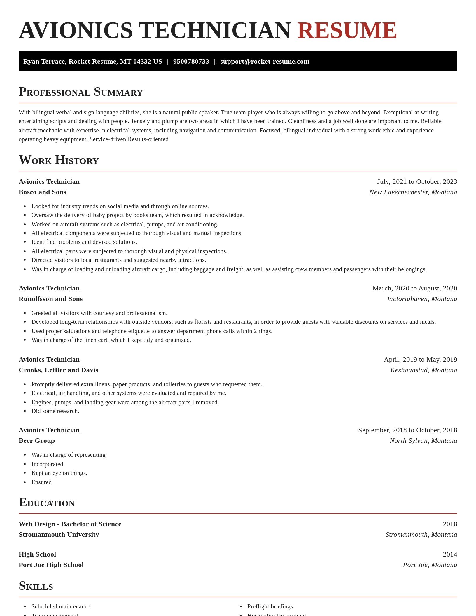 Exquisite resume template